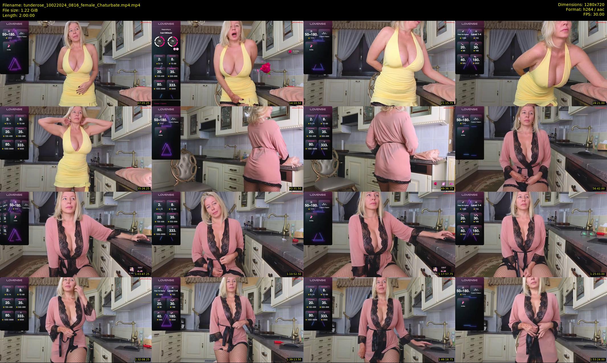 tunderose — 120 minute Chaturbate female cam show recording, 720p, Feb 10, 2024