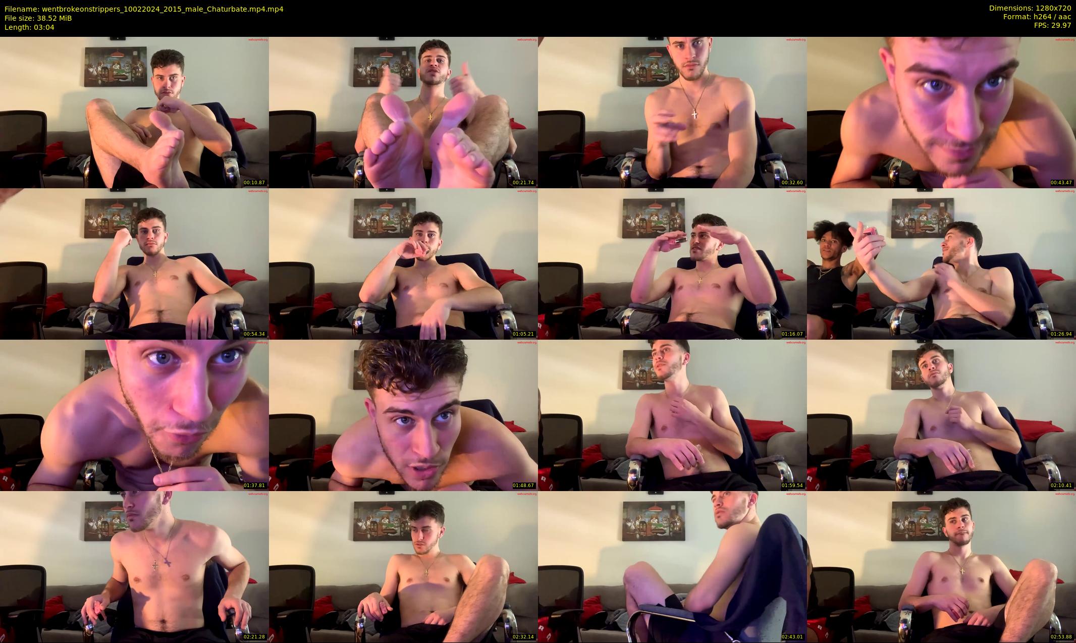 wentbrokeonstrippers — 4 minute Chaturbate male cam show recording, 720p, Feb 10, 2024