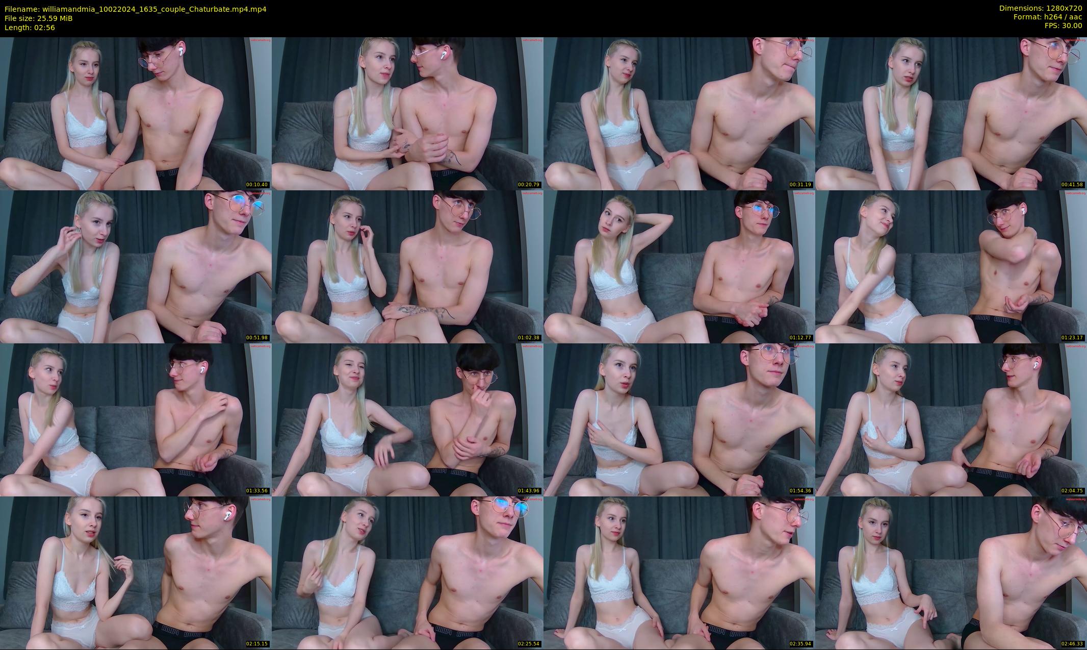 williamandmia — 3 minute Chaturbate couple cam show recording, 720p, Feb 10, 2024