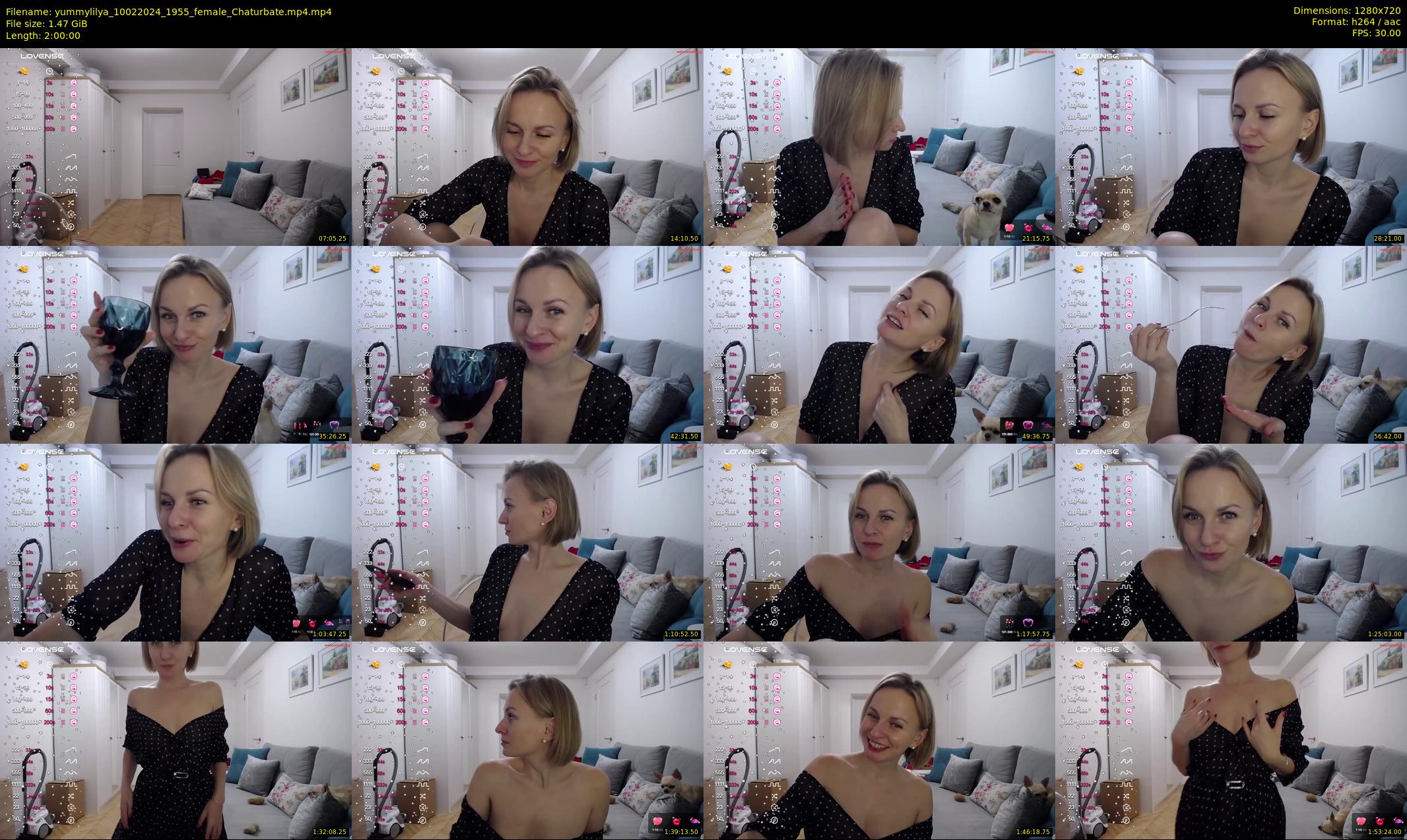 yummylilya — 120 minute Chaturbate female cam show recording, 720p, Feb 10, 2024