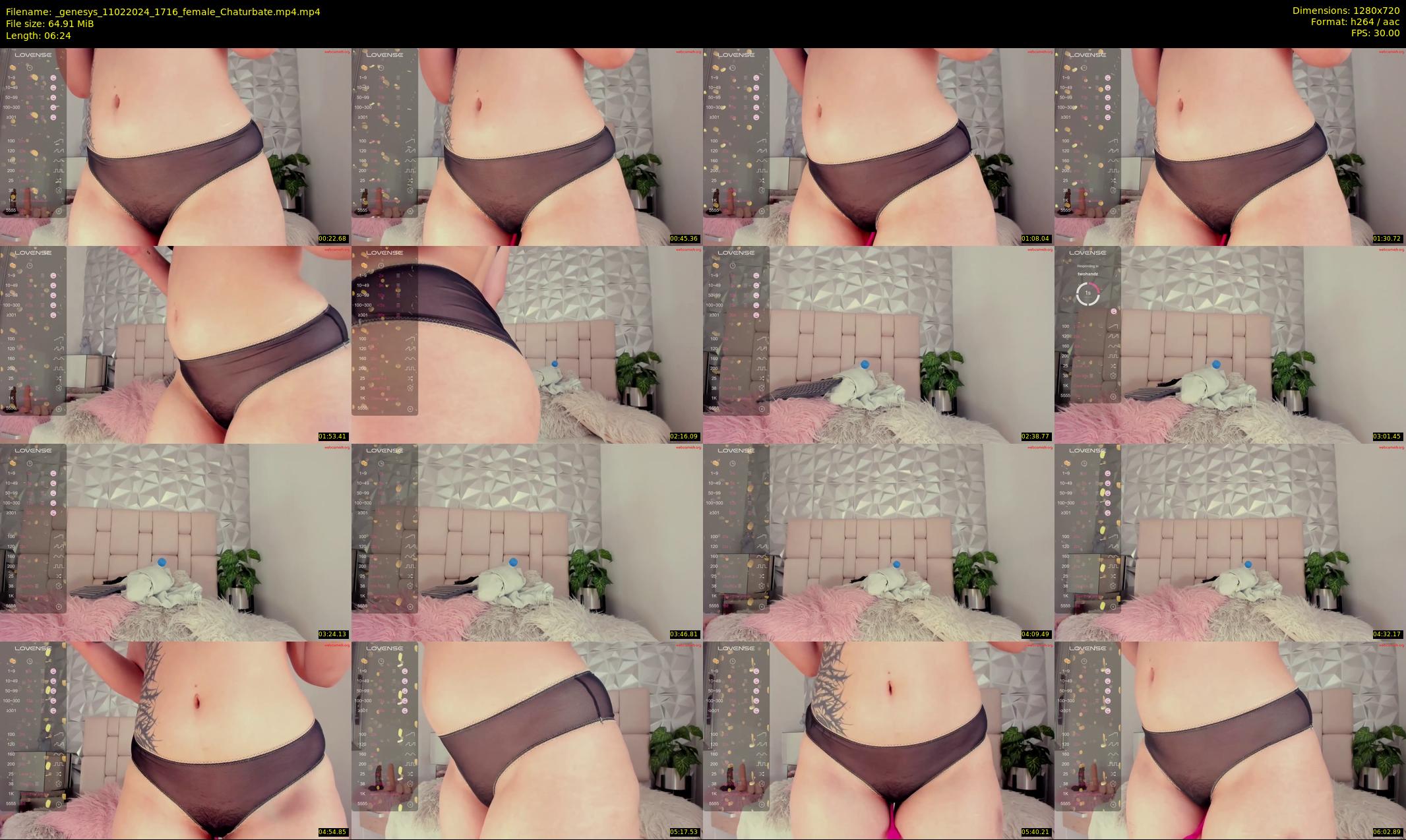 _genesys — 7 minute Chaturbate female cam show recording, 720p, Feb 11, 2024