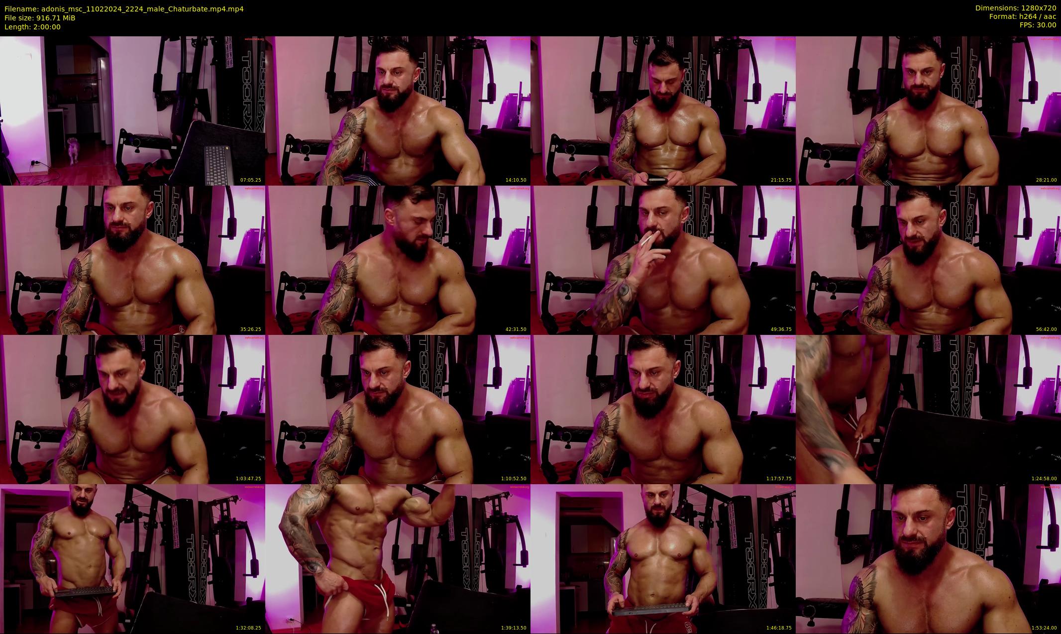 adonis_msc — 120 minute Chaturbate male cam show recording, 720p, Feb 11, 2024