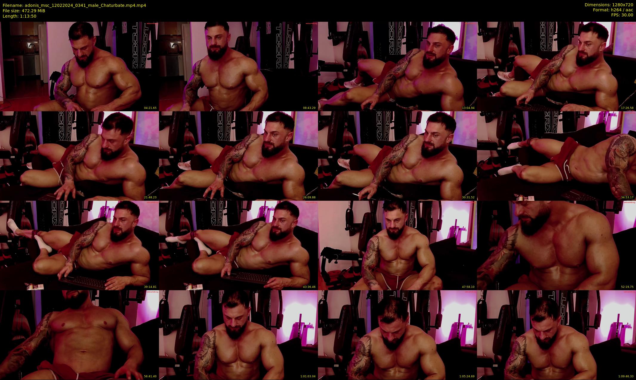 adonis_msc — 74 minute Chaturbate male cam show recording, 720p, Feb 12, 2024