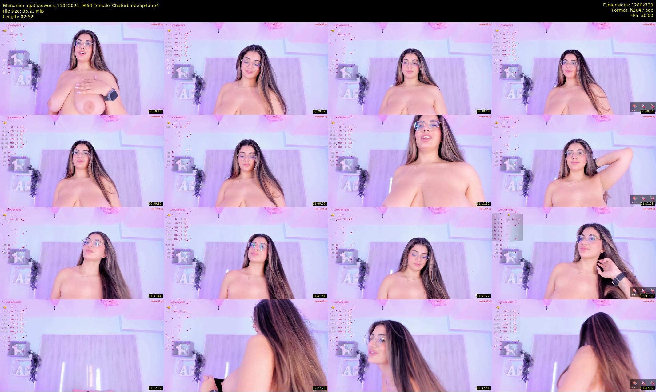 agathaowens — 3 minute Chaturbate female cam show recording, 720p, Feb 11, 2024