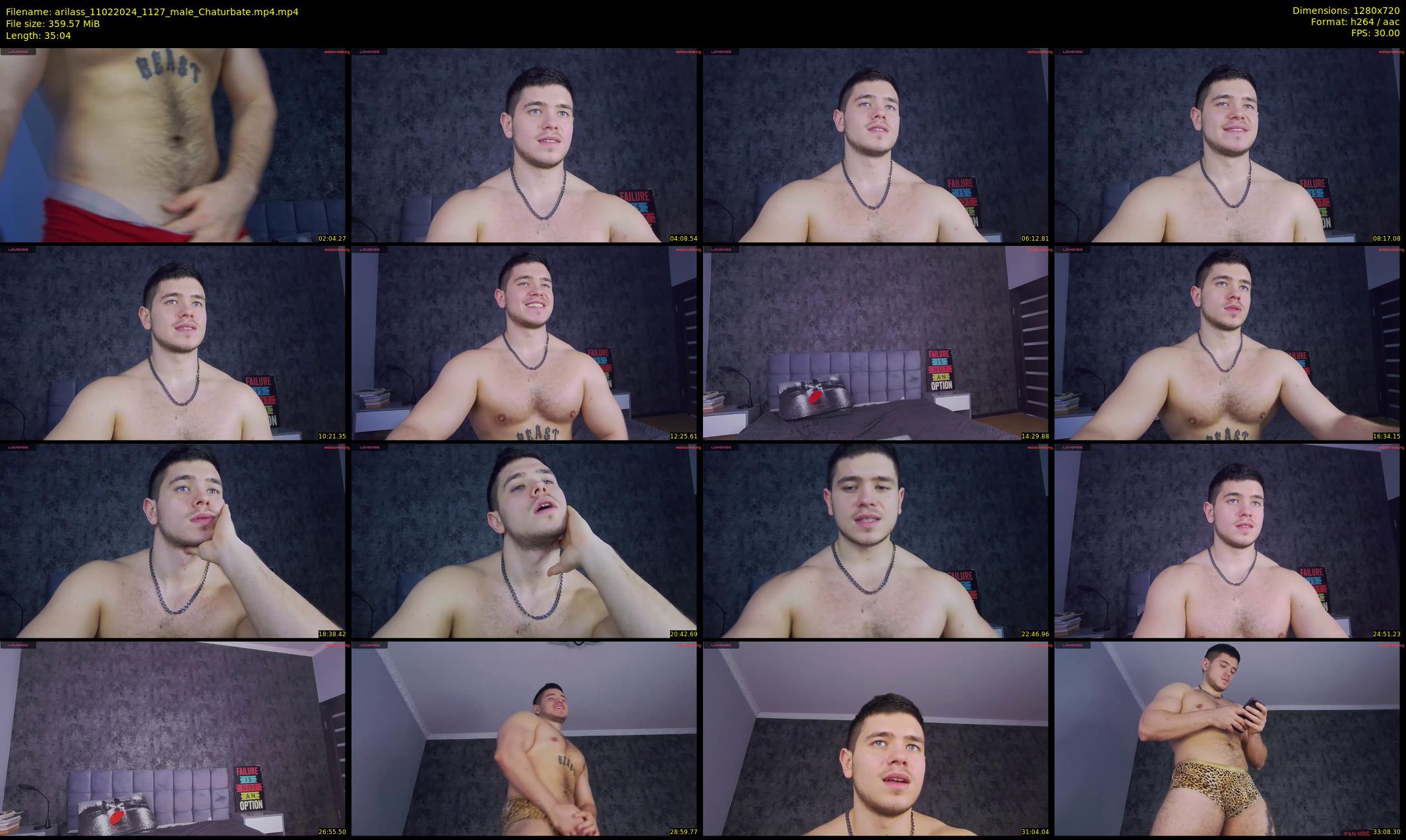 arilass — 36 minute Chaturbate male cam show recording, 720p, Feb 11, 2024