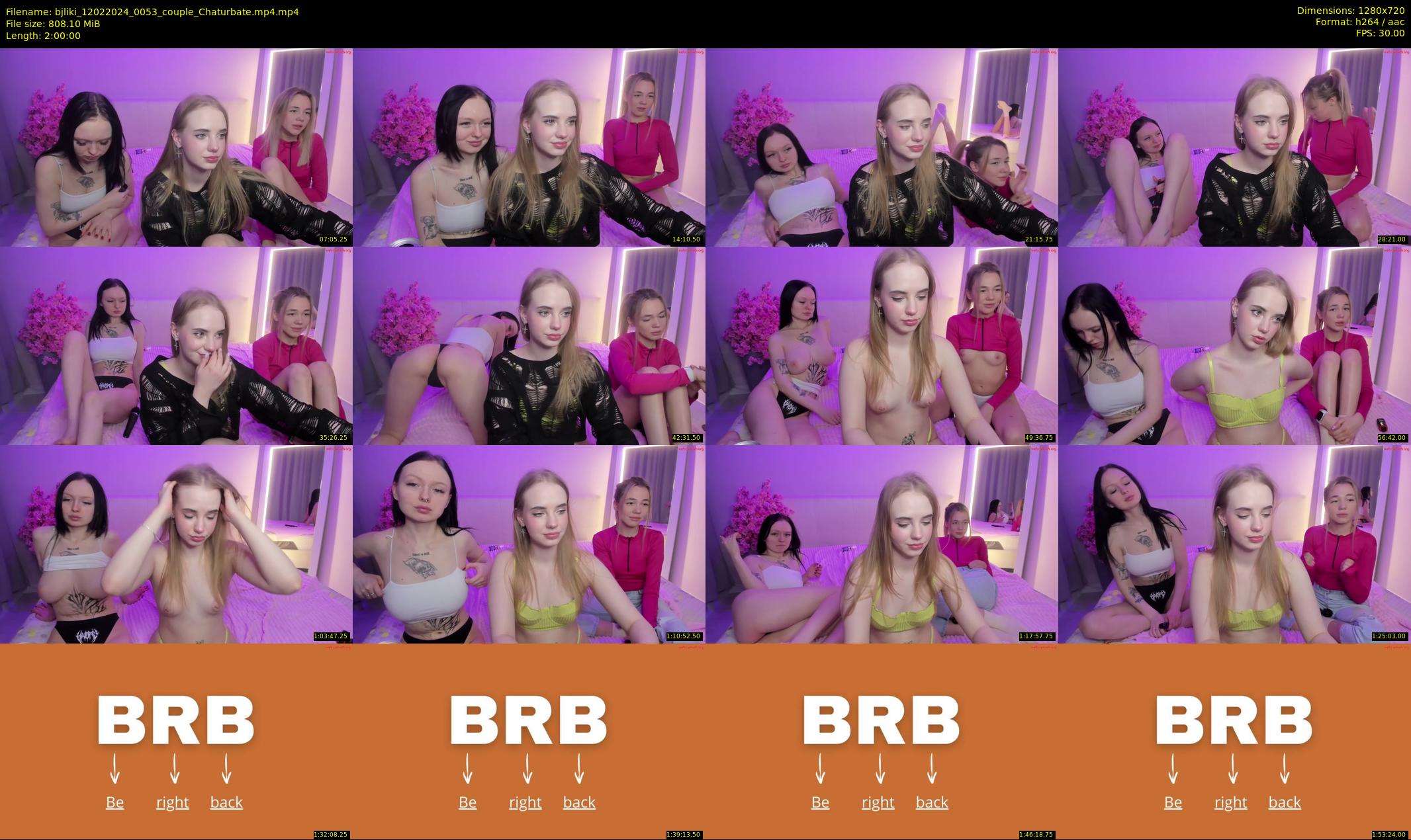 bjliki — 120 minute Chaturbate couple cam show recording, 720p, Feb 12, 2024