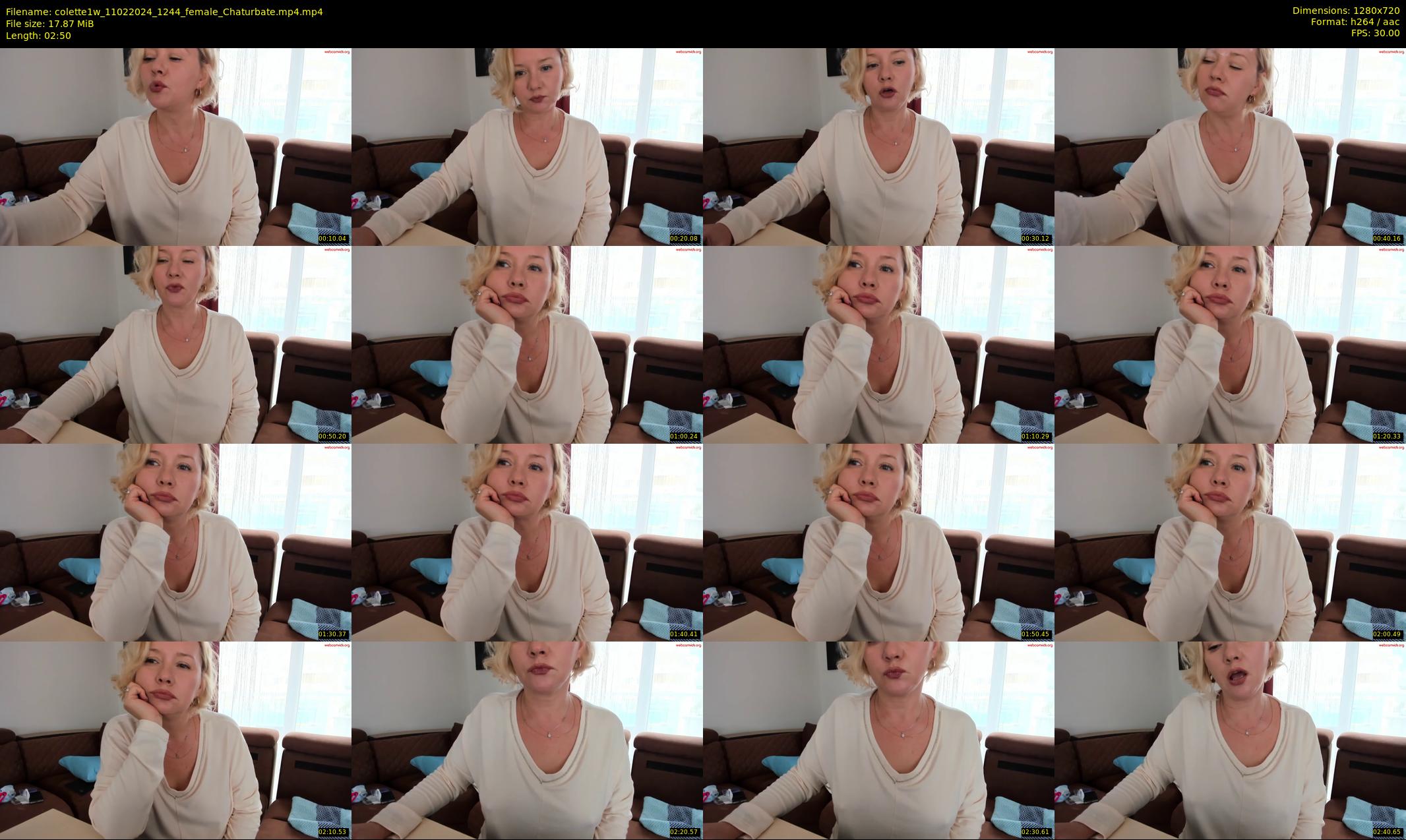 colette1w — 3 minute Chaturbate female cam show recording, 720p, Feb 11, 2024