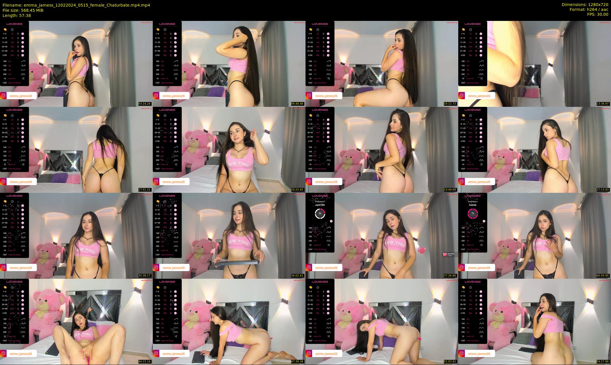 emma_jamess — 58 minute Chaturbate female cam show recording, 720p, Feb 12, 2024