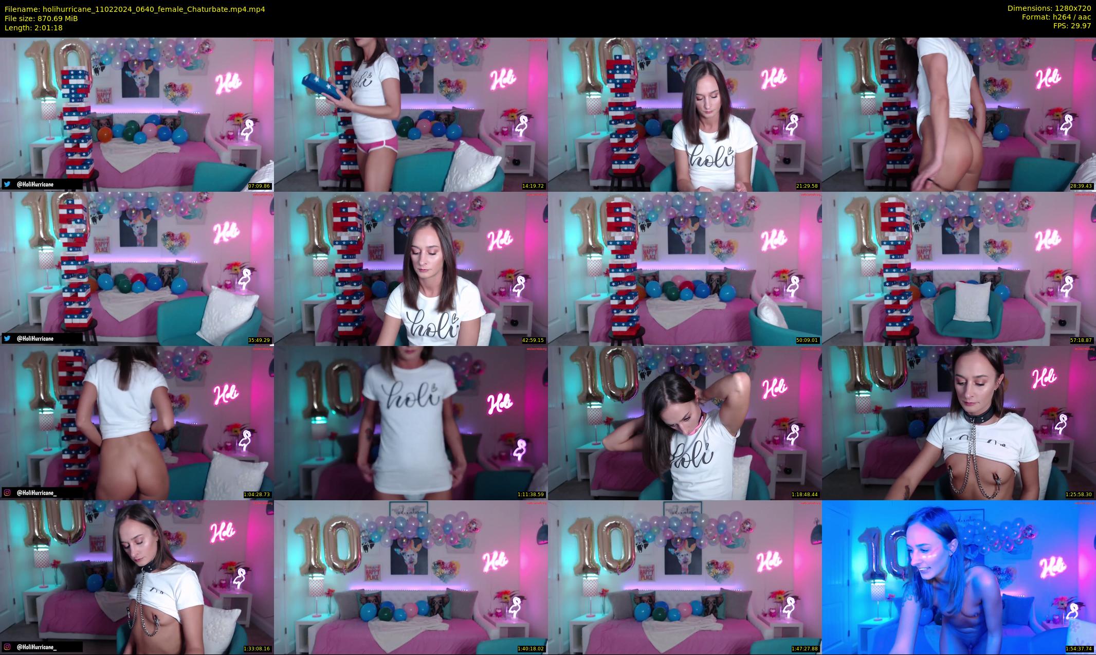 holihurricane — 122 minute Chaturbate female cam show recording, 720p, Feb 11, 2024