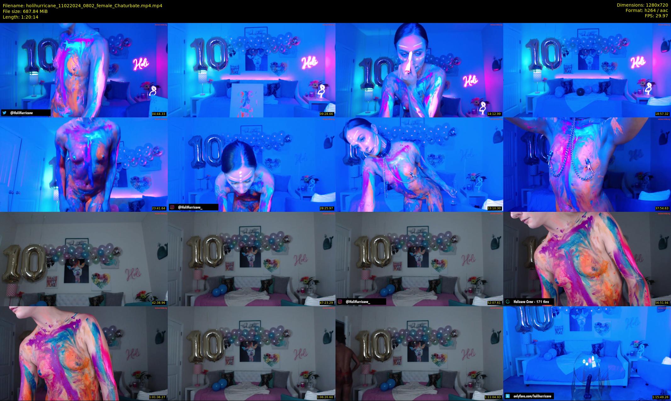 holihurricane — 81 minute Chaturbate female cam show recording, 720p, Feb 11, 2024