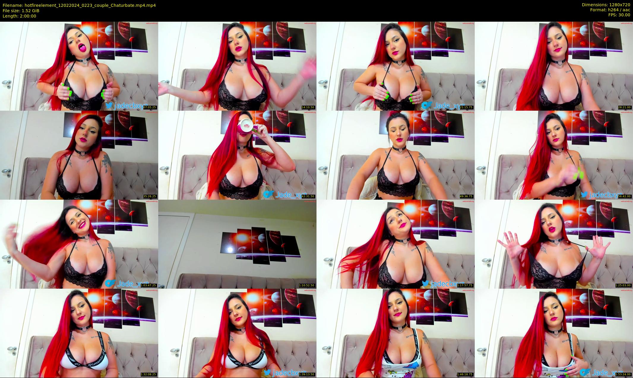hotfireelement — 120 minute Chaturbate couple cam show recording, 720p, Feb 12, 2024