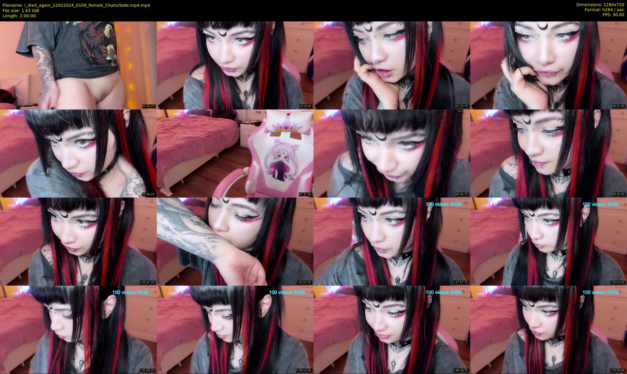 i_died_again — 120 minute Chaturbate female cam show recording, 720p, Feb 12, 2024