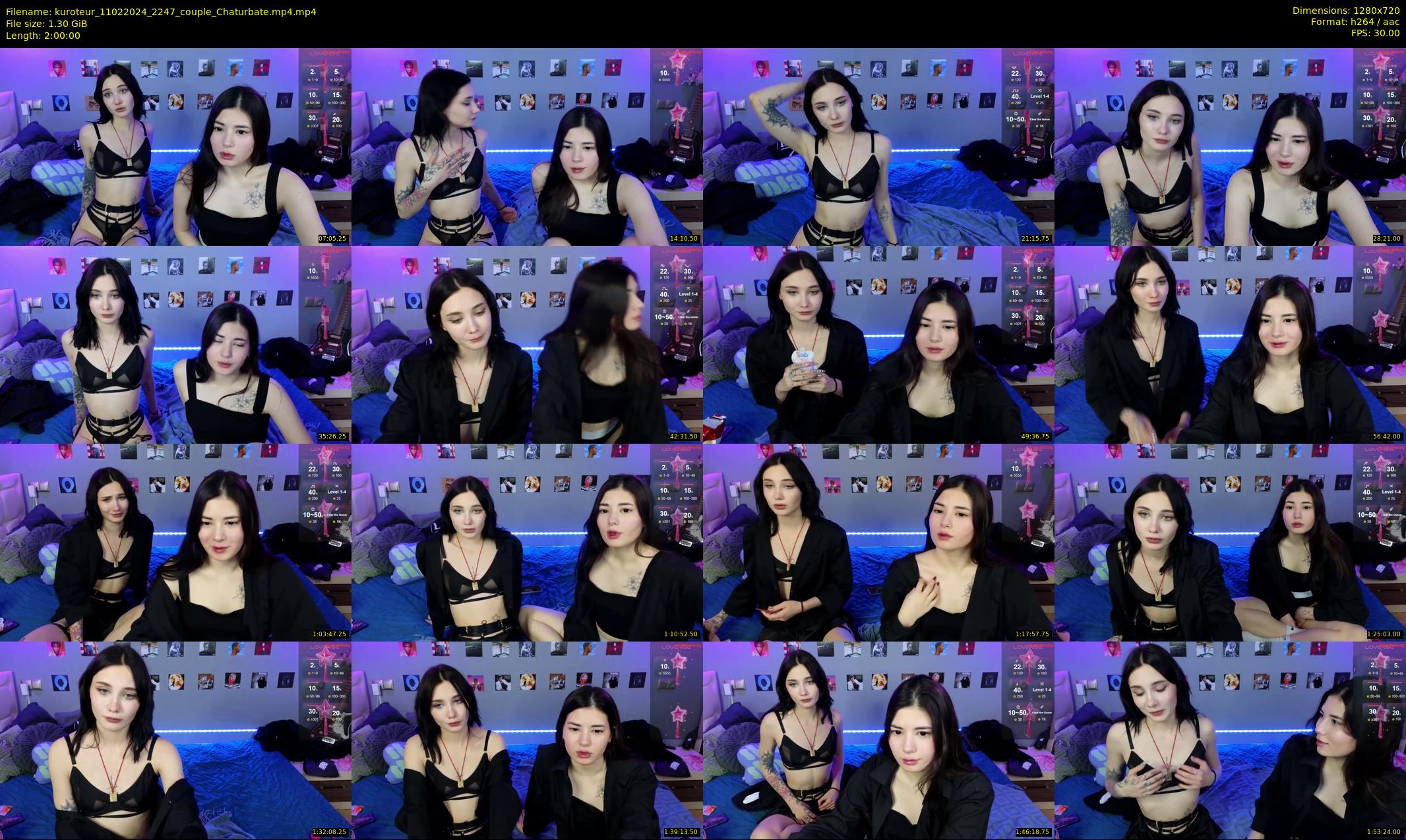 kuroteur — 120 minute Chaturbate couple cam show recording, 720p, Feb 11, 2024