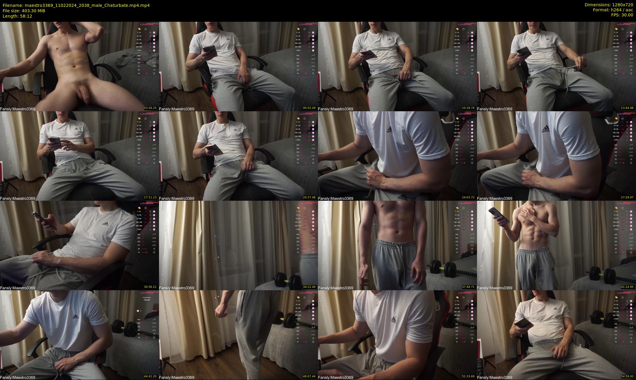 maestro3369 — 59 minute Chaturbate male cam show recording, 720p, Feb 11, 2024