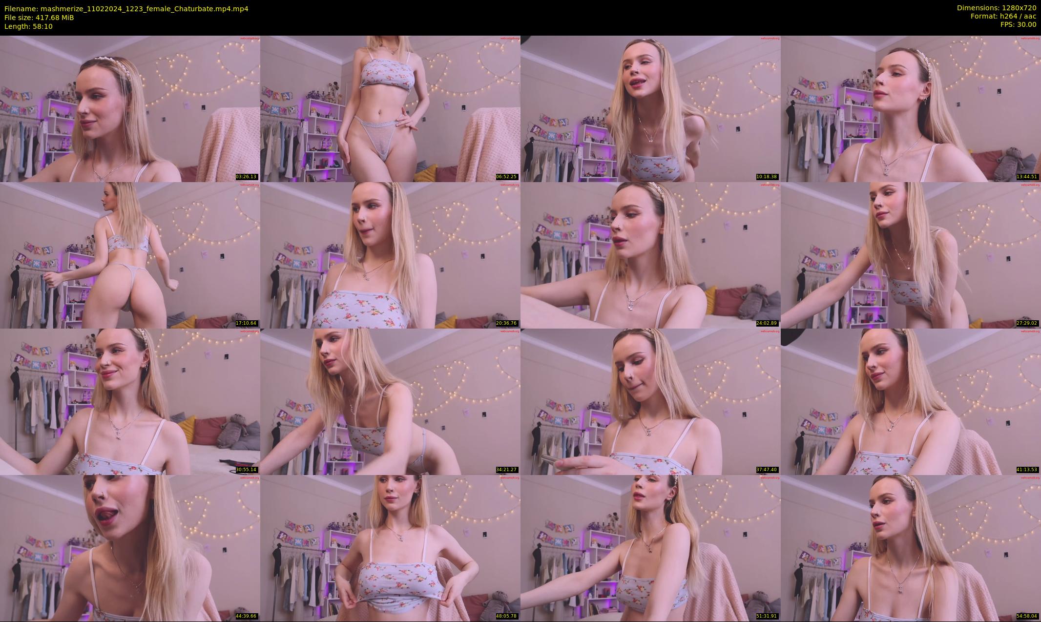 mashmerize — 59 minute Chaturbate female cam show recording, 720p, Feb 11, 2024