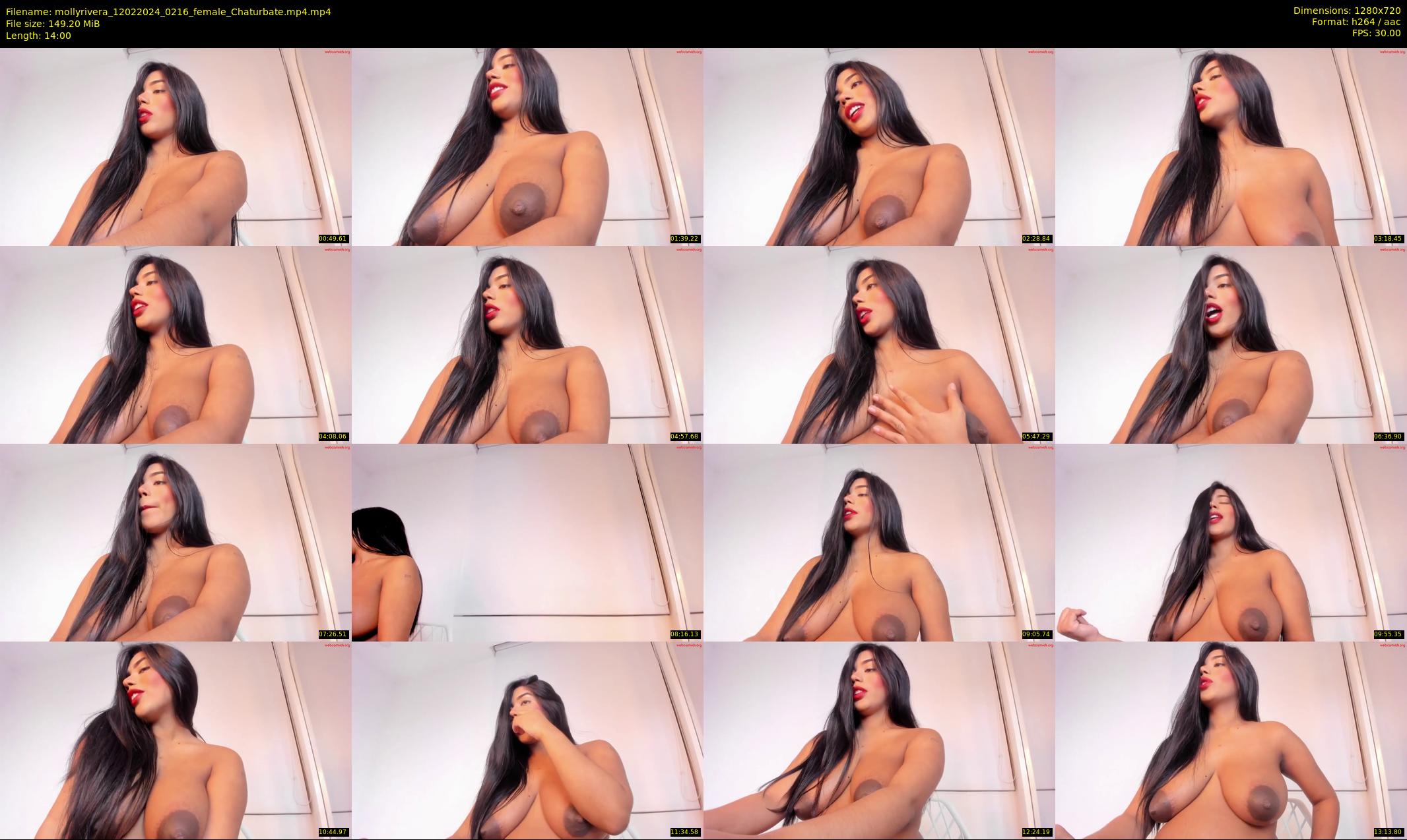 mollyrivera — 14 minute Chaturbate female cam show recording, 720p, Feb 12, 2024