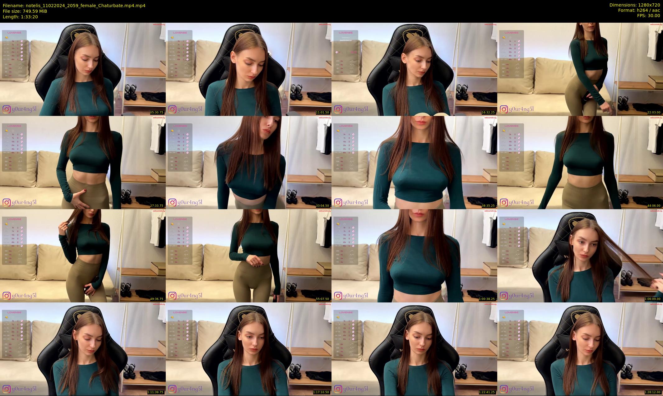 notelis — 94 minute Chaturbate female cam show recording, 720p, Feb 11, 2024