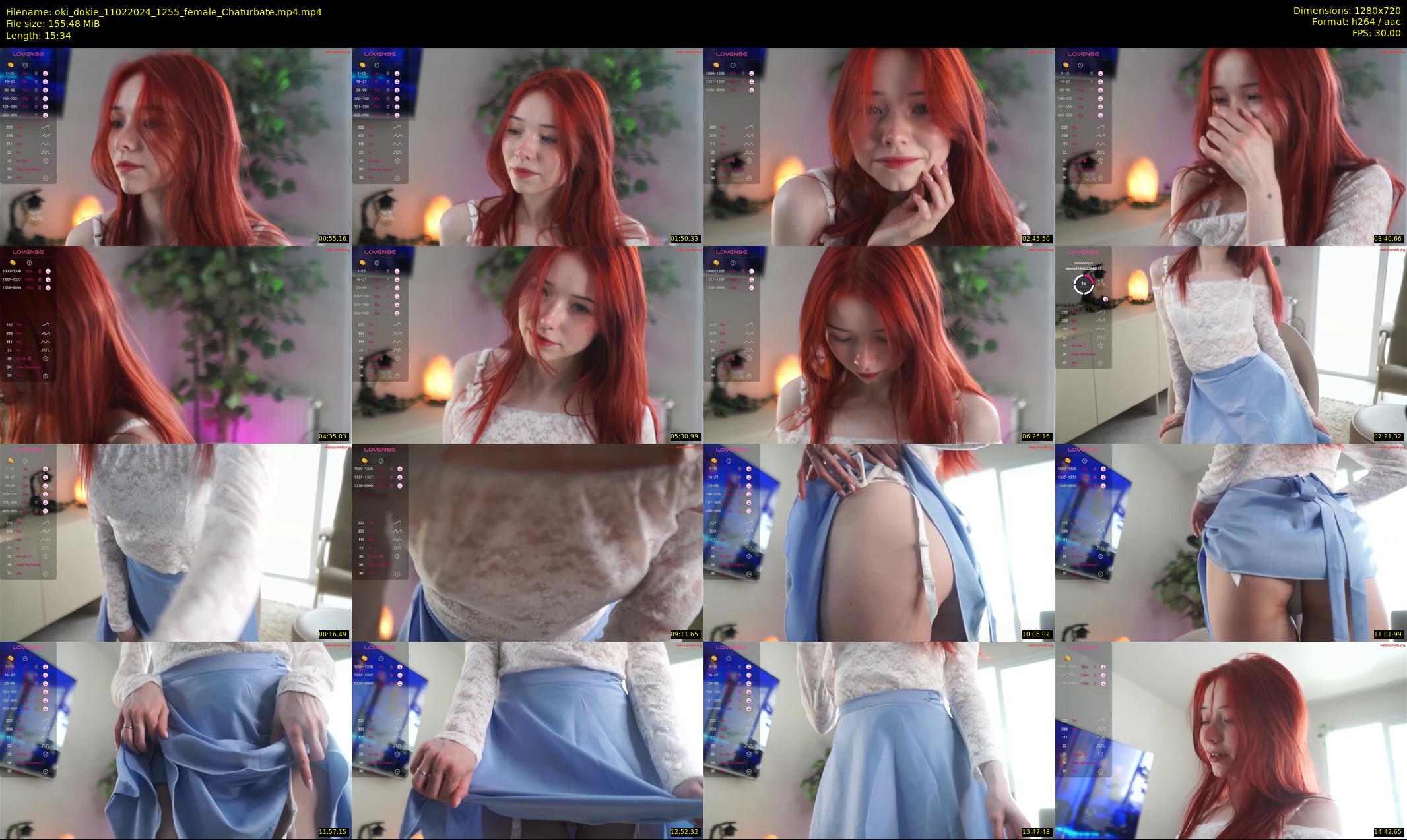oki_dokie — 16 minute Chaturbate female cam show recording, 720p, Feb 11, 2024