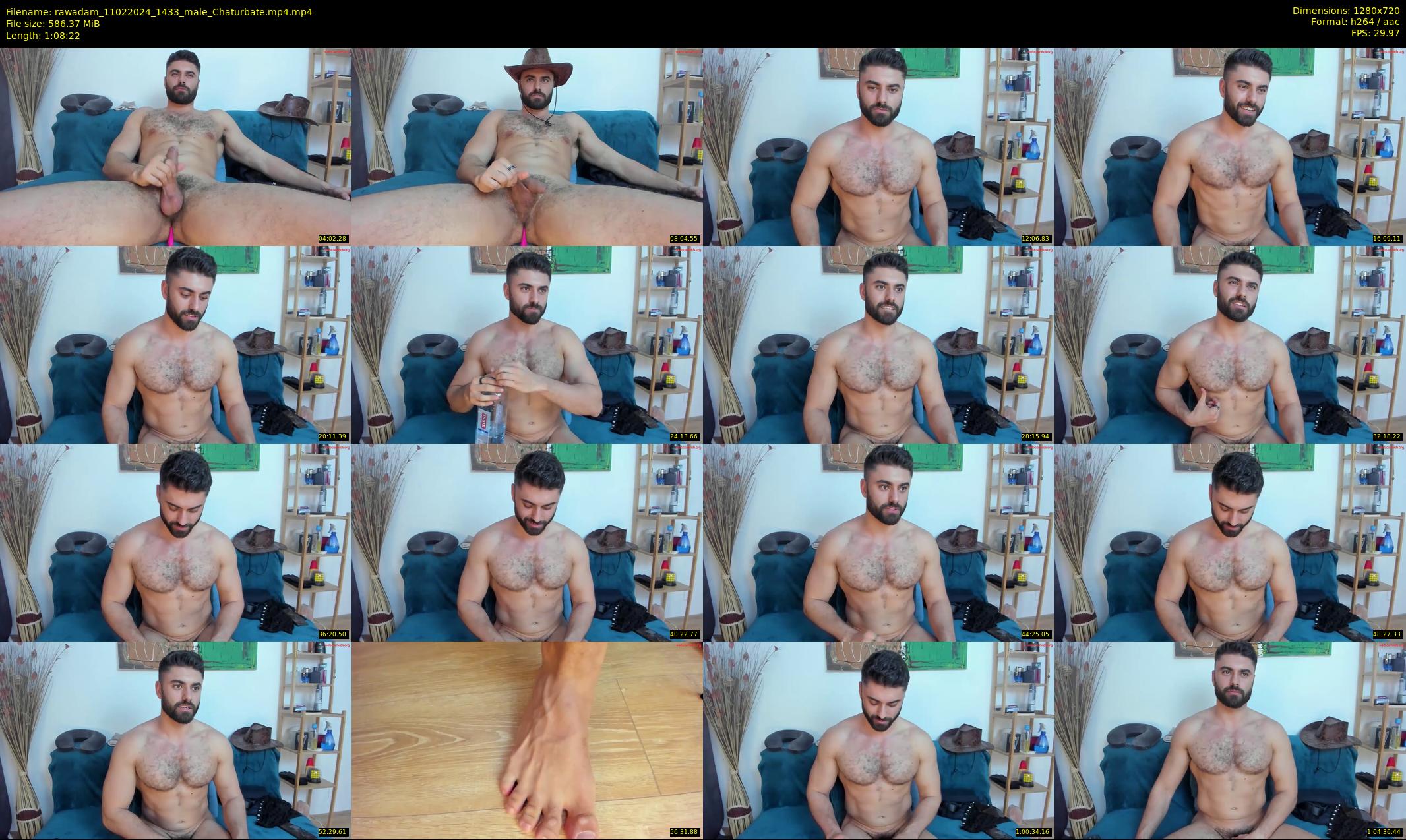 rawadam — 69 minute Chaturbate male cam show recording, 720p, Feb 11, 2024