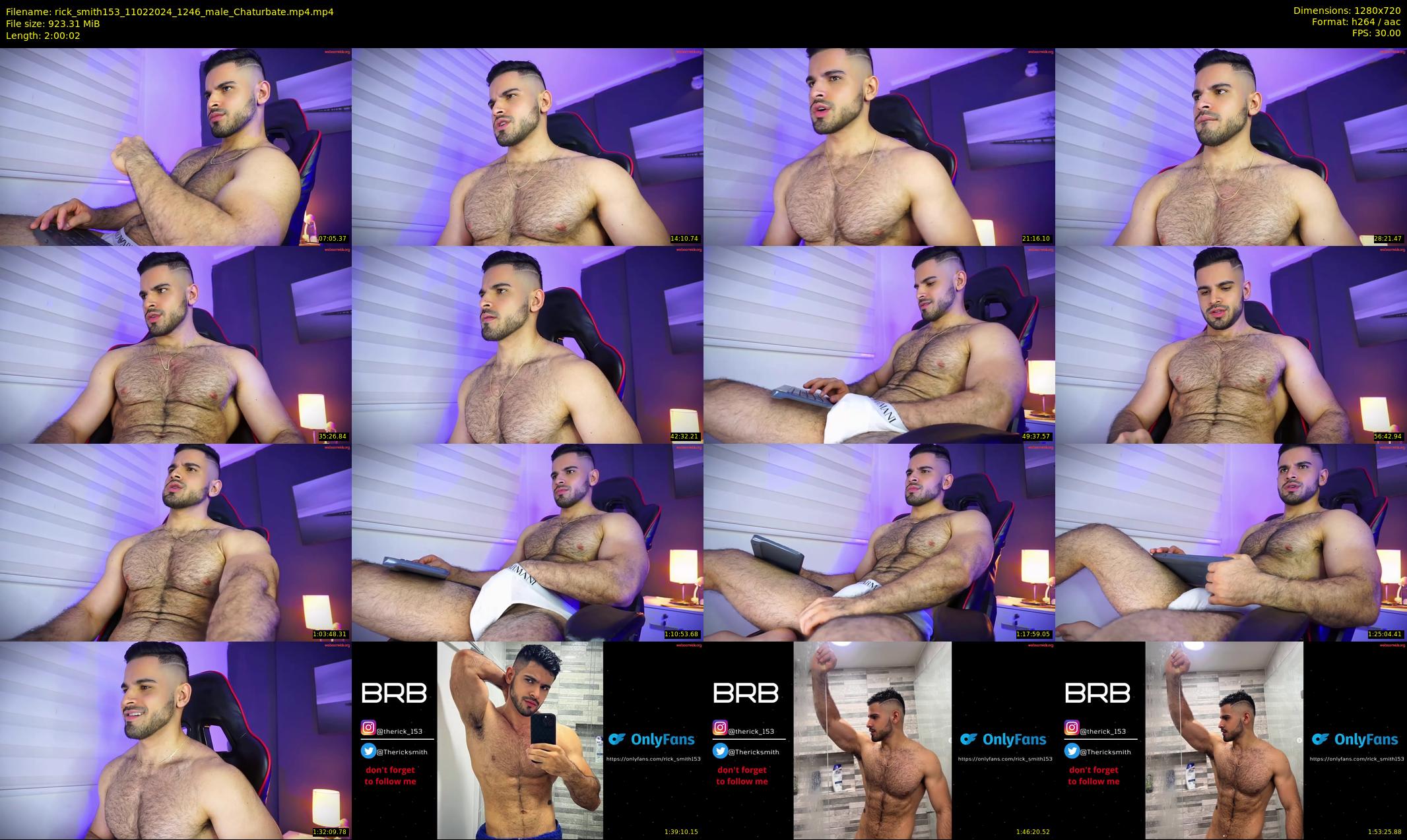 rick_smith153 — 121 minute Chaturbate male cam show recording, 720p, Feb 11, 2024