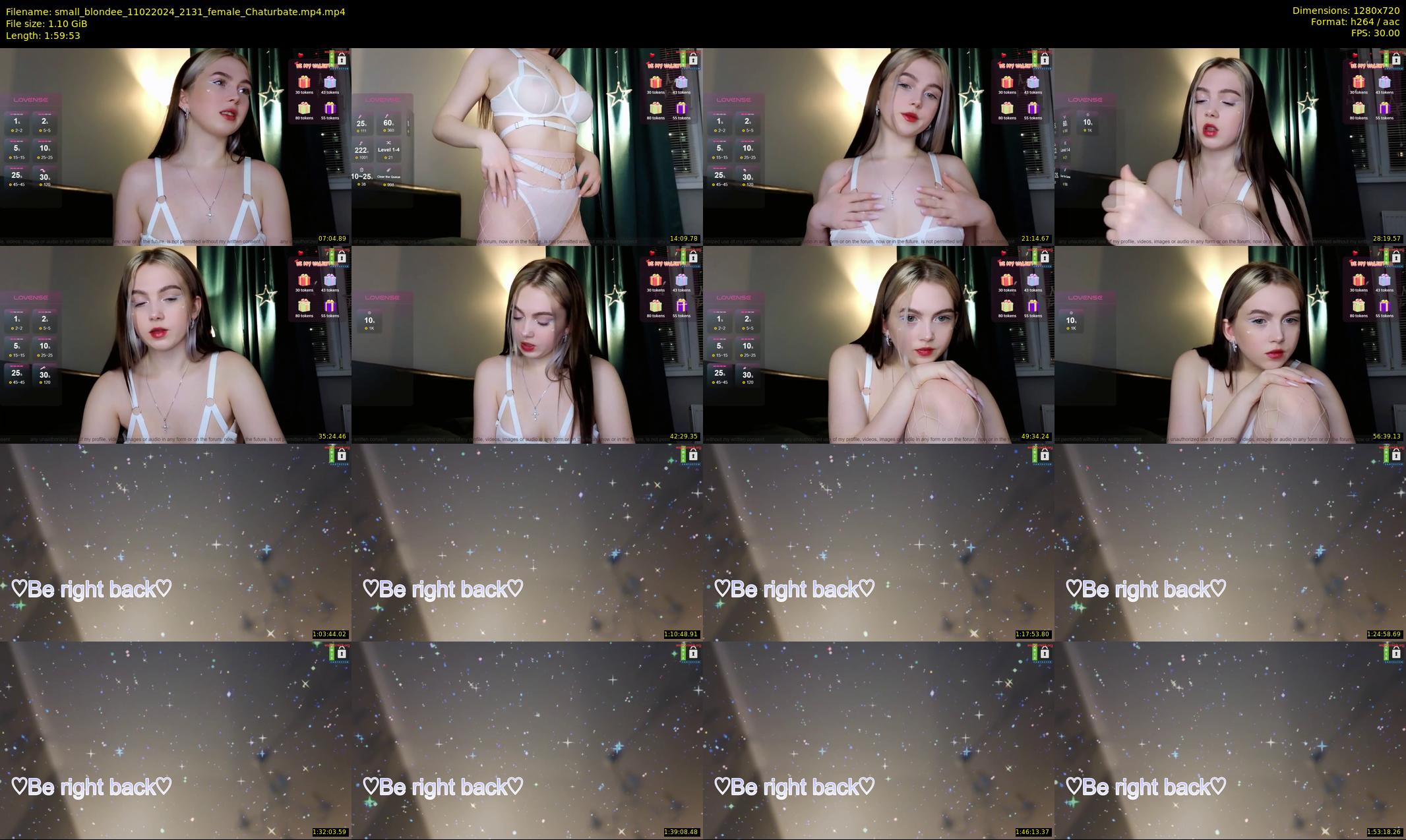 small_blondee — 120 minute Chaturbate female cam show recording, 720p, Feb 11, 2024