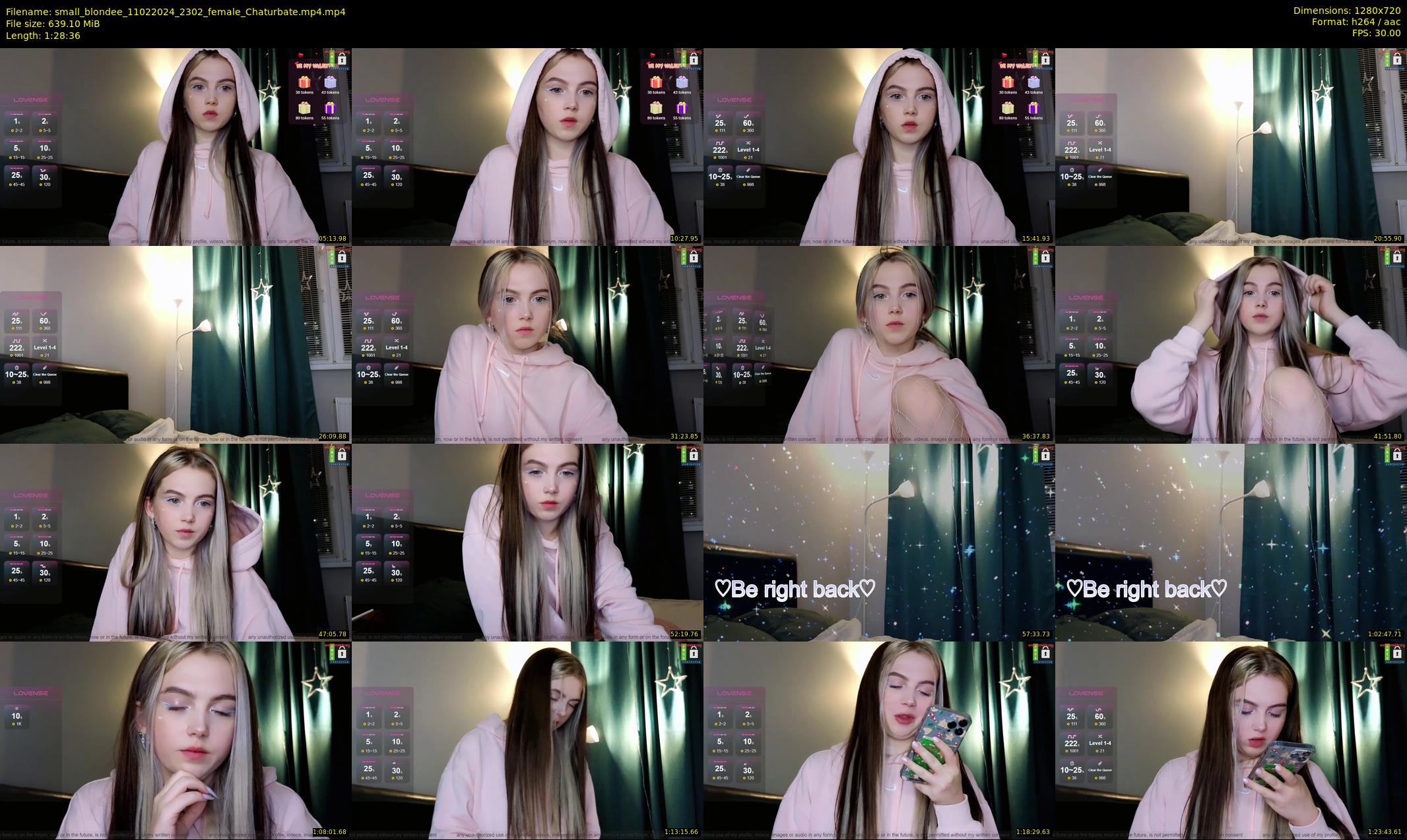 small_blondee — 89 minute Chaturbate female cam show recording, 720p, Feb 11, 2024