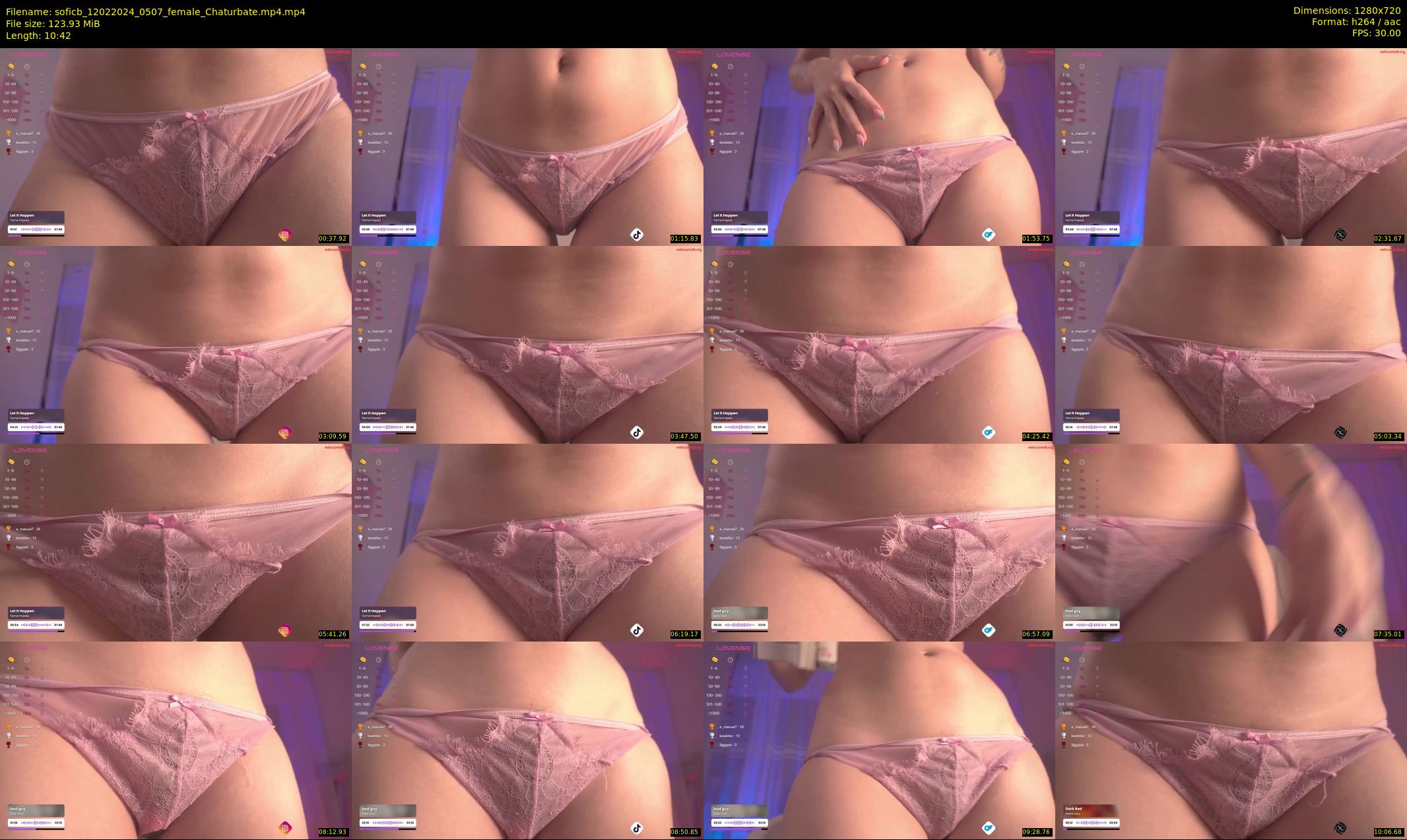 soficb — 11 minute Chaturbate female cam show recording, 720p, Feb 12, 2024