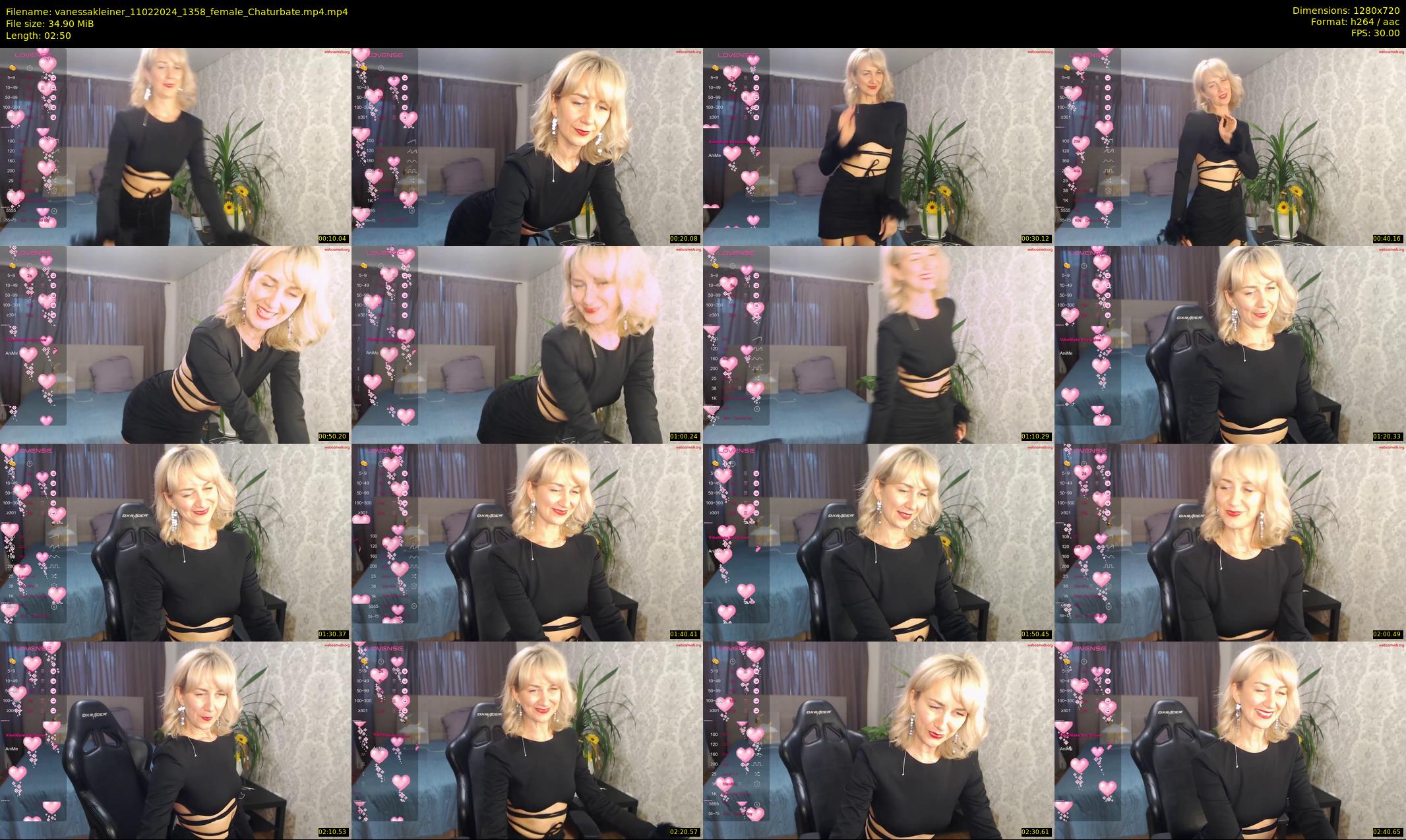 vanessakleiner — 3 minute Chaturbate female cam show recording, 720p, Feb 11, 2024