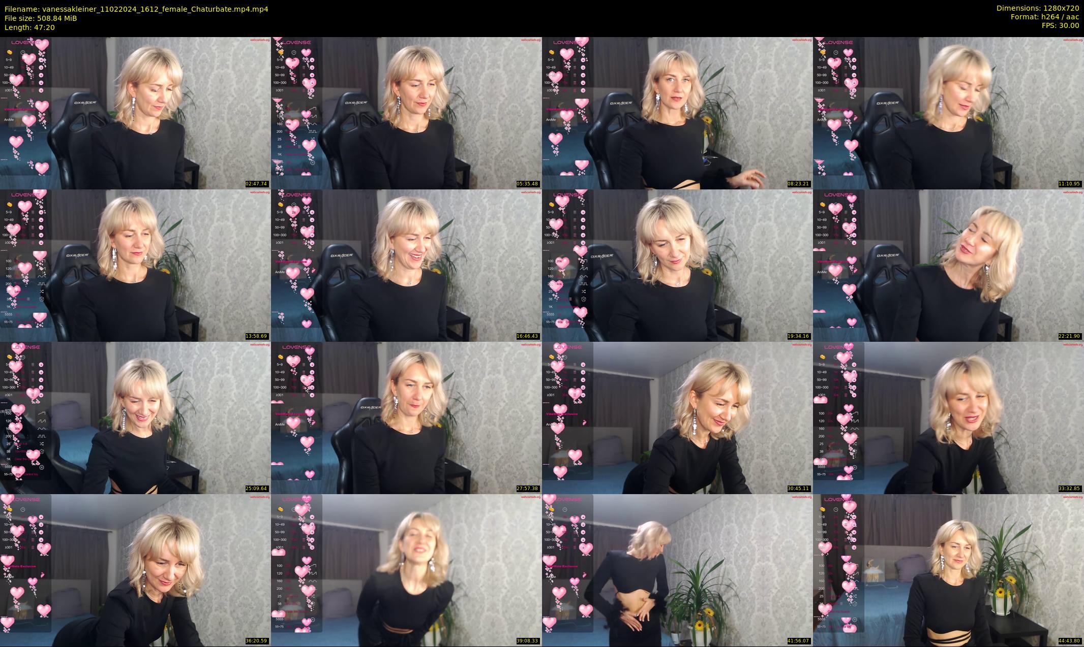 vanessakleiner — 48 minute Chaturbate female cam show recording, 720p, Feb 11, 2024