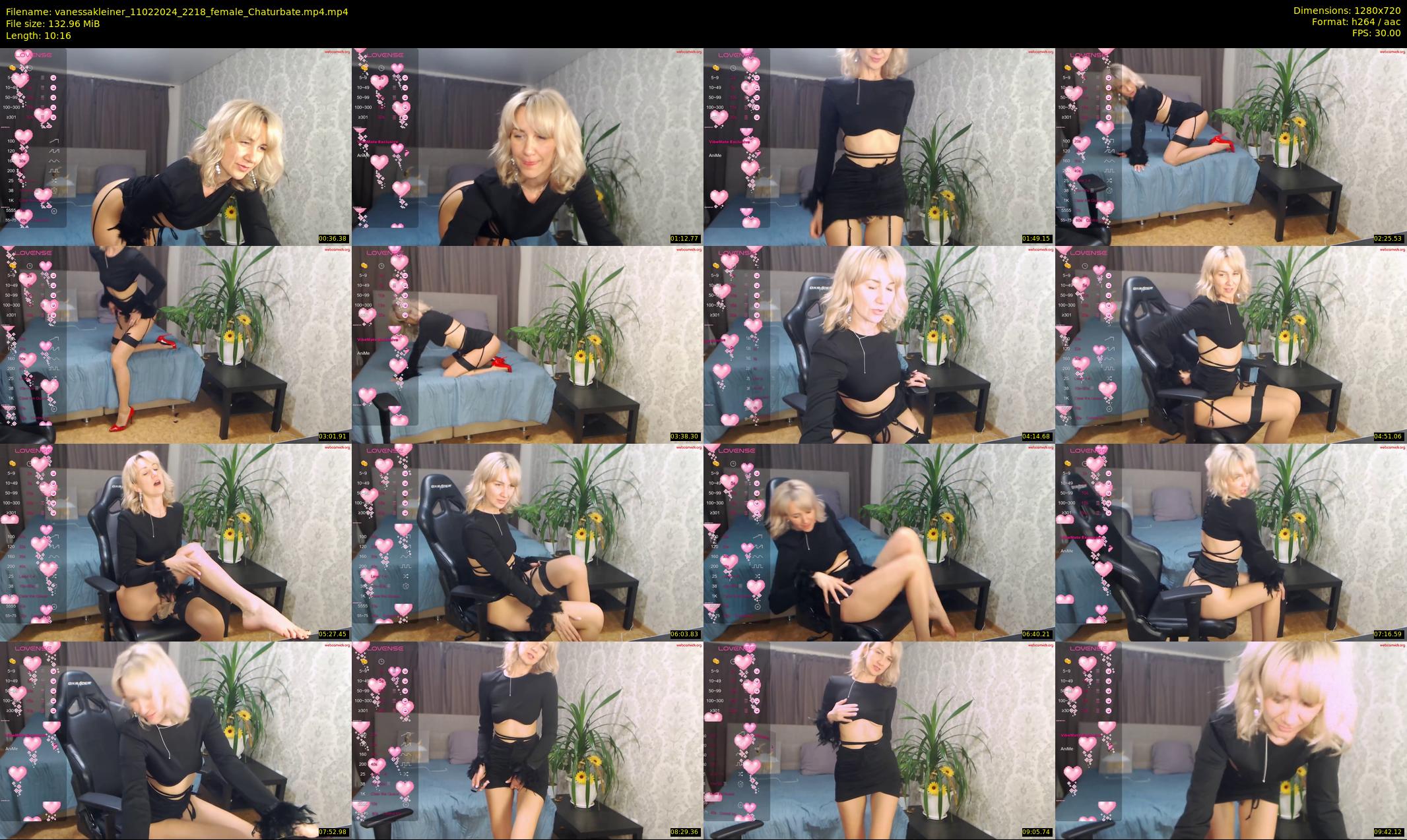 vanessakleiner — 11 minute Chaturbate female cam show recording, 720p, Feb 11, 2024