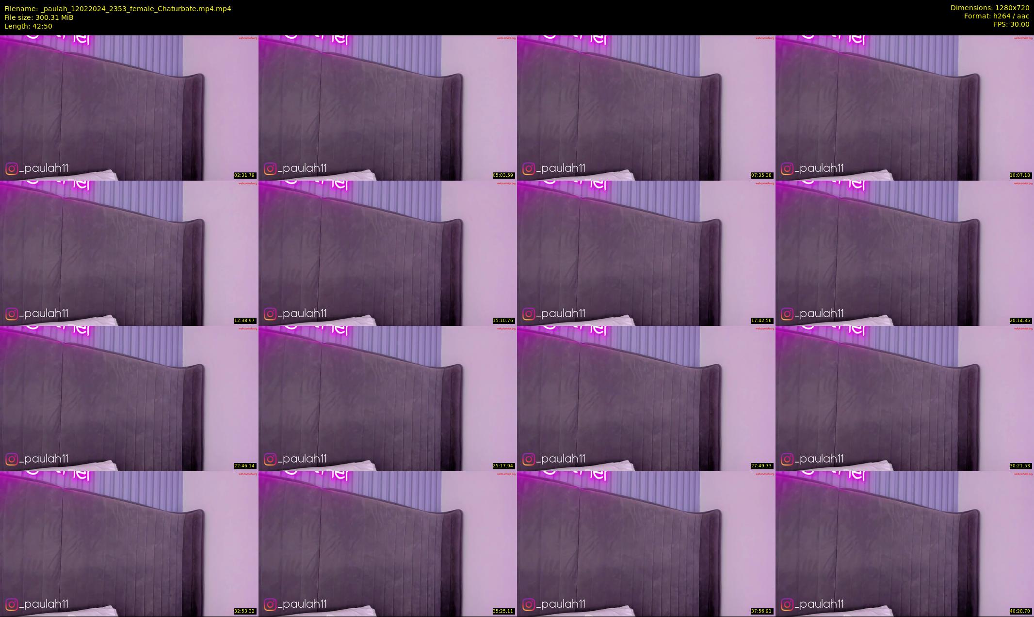 _paulah — 43 minute Chaturbate female cam show recording, 720p, Feb 12, 2024
