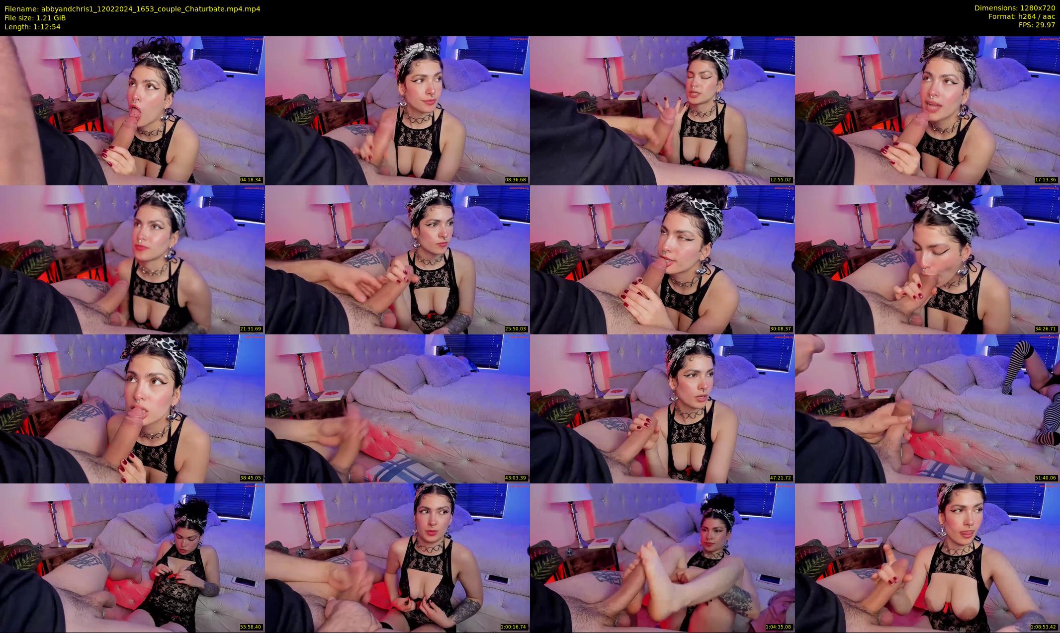 abbyandchris1 — 73 minute Chaturbate couple cam show recording, 720p, Feb 12, 2024