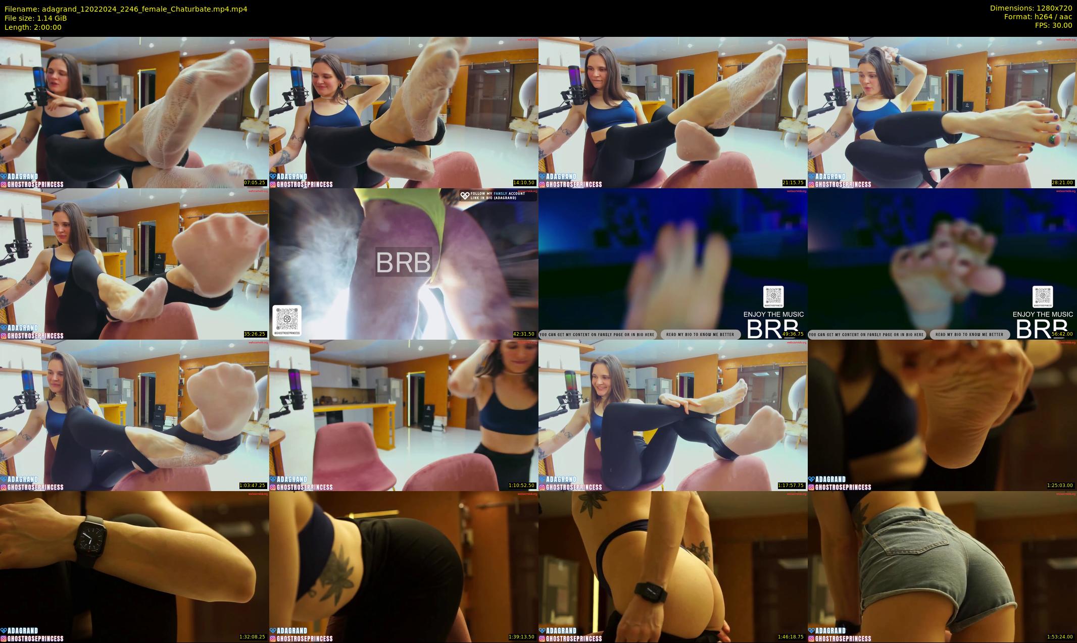 adagrand — 120 minute Chaturbate female cam show recording, 720p, Feb 12, 2024