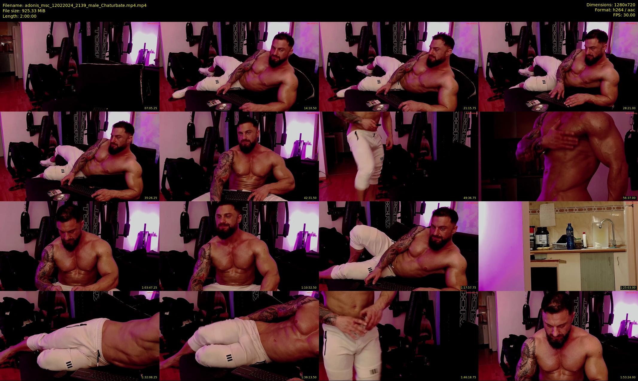 adonis_msc — 120 minute Chaturbate male cam show recording, 720p, Feb 12, 2024