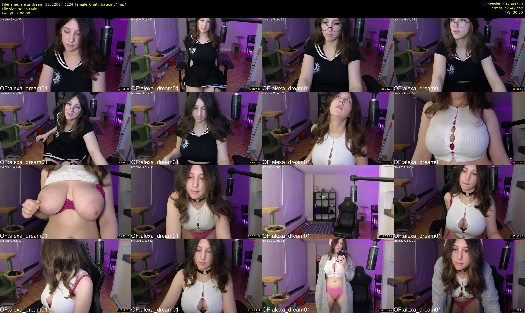 alexa_dream — 120 minute Chaturbate female cam show recording, 720p, Feb 13, 2024
