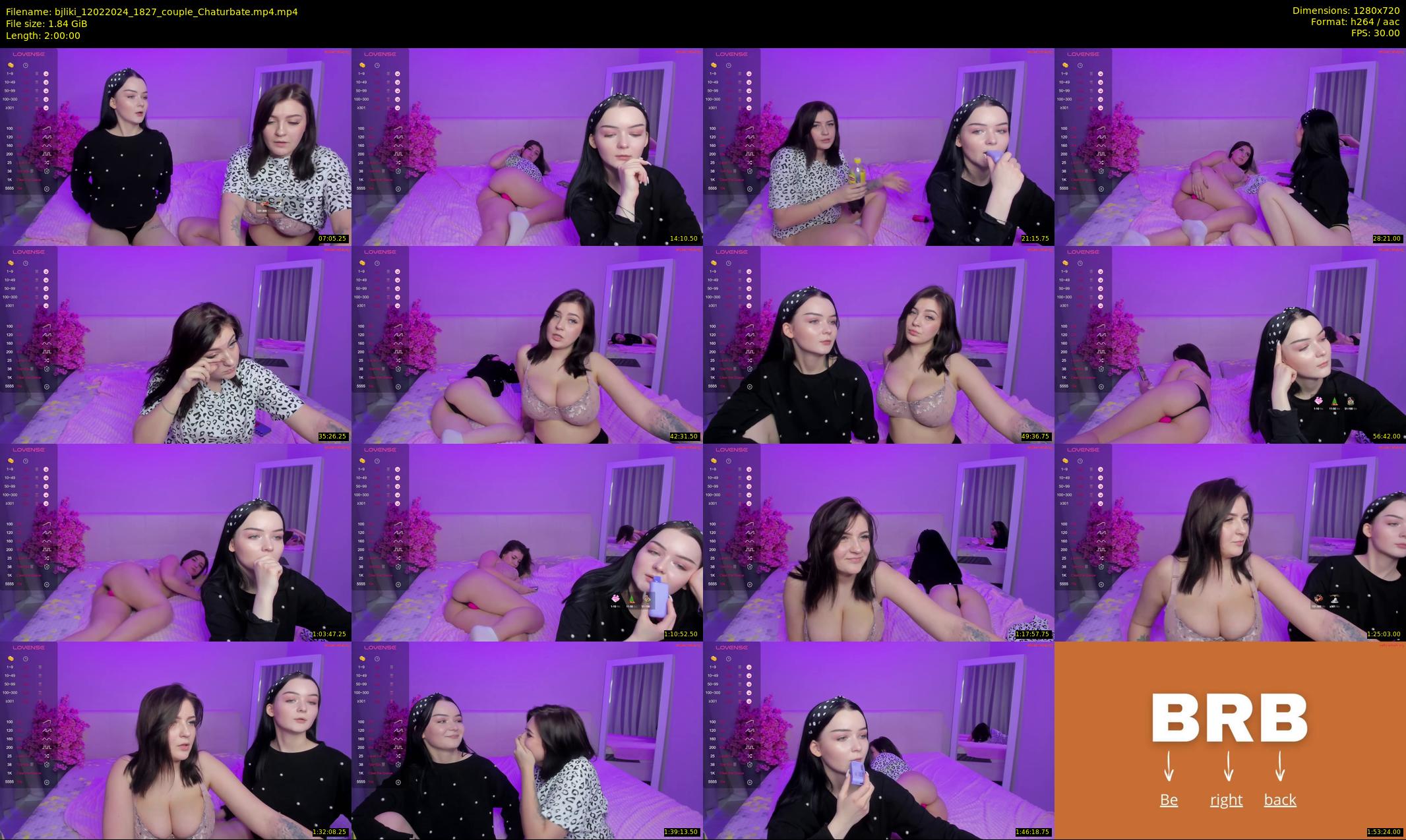 bjliki — 120 minute Chaturbate couple cam show recording, 720p, Feb 12, 2024