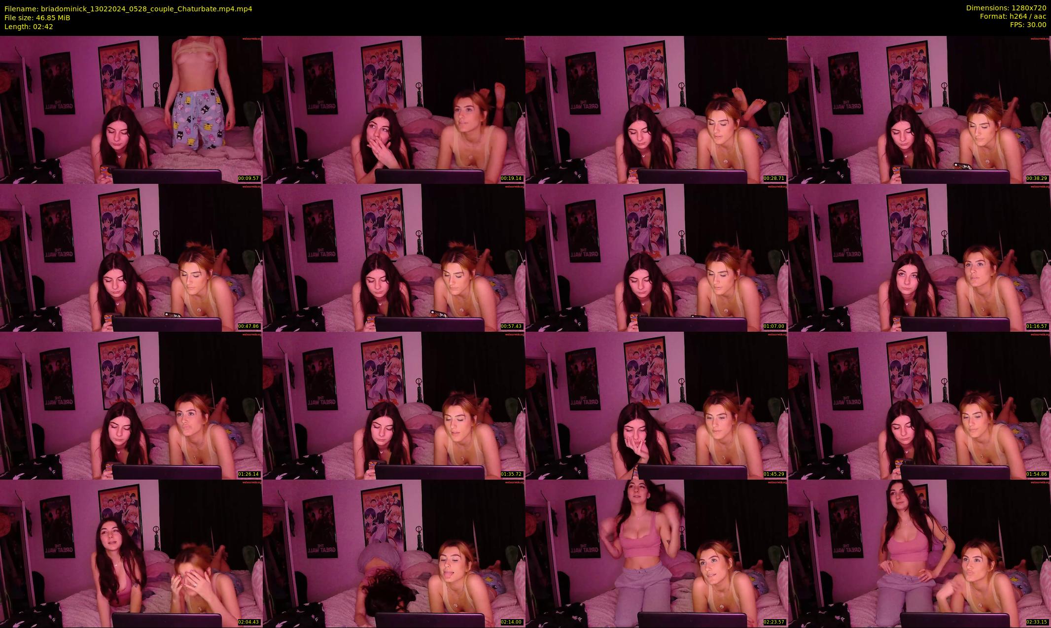 briadominick — 3 minute Chaturbate couple cam show recording, 720p, Feb 13, 2024