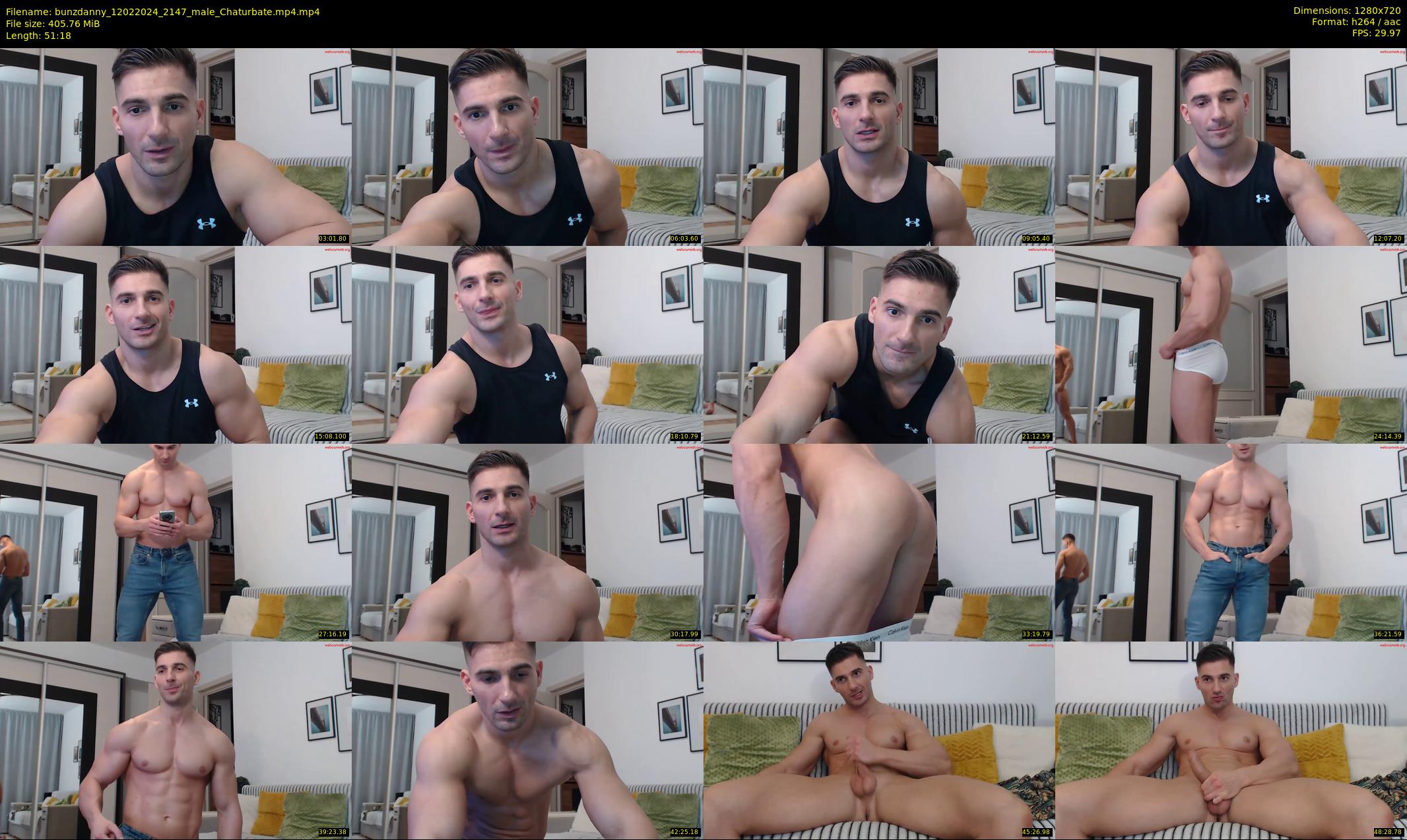 bunzdanny — 52 minute Chaturbate male cam show recording, 720p, Feb 12, 2024