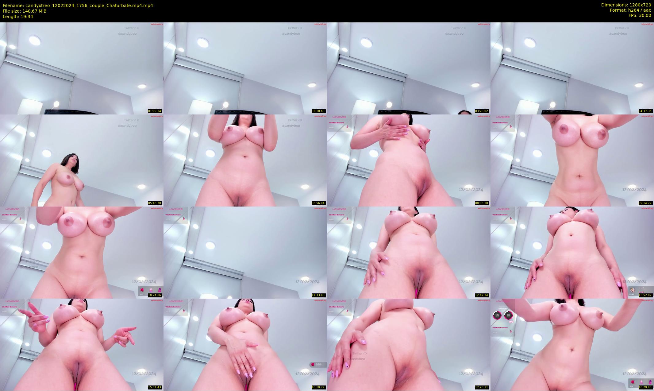 candyxtreo — 20 minute Chaturbate couple cam show recording, 720p, Feb 12, 2024