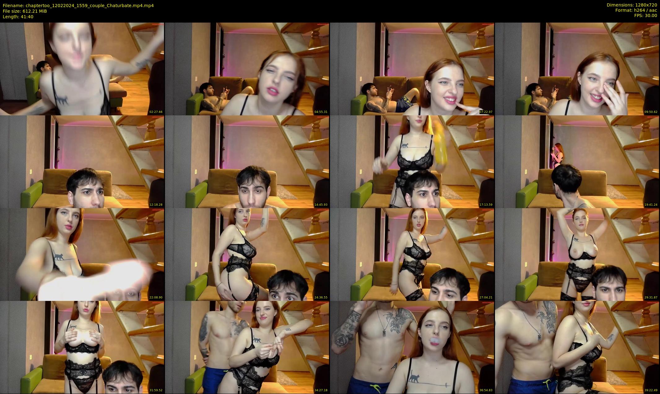 chaptertoo — 42 minute Chaturbate couple cam show recording, 720p, Feb 12, 2024