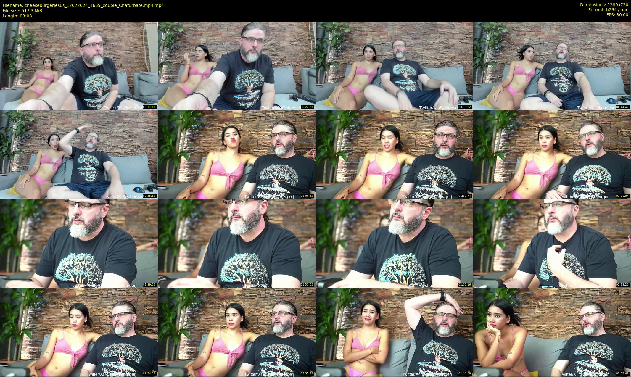 cheeseburgerjesus — 4 minute Chaturbate couple cam show recording, 720p, Feb 12, 2024