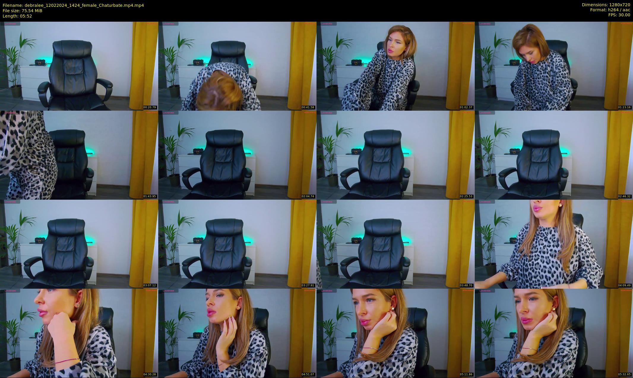 debralee — 6 minute Chaturbate female cam show recording, 720p, Feb 12, 2024