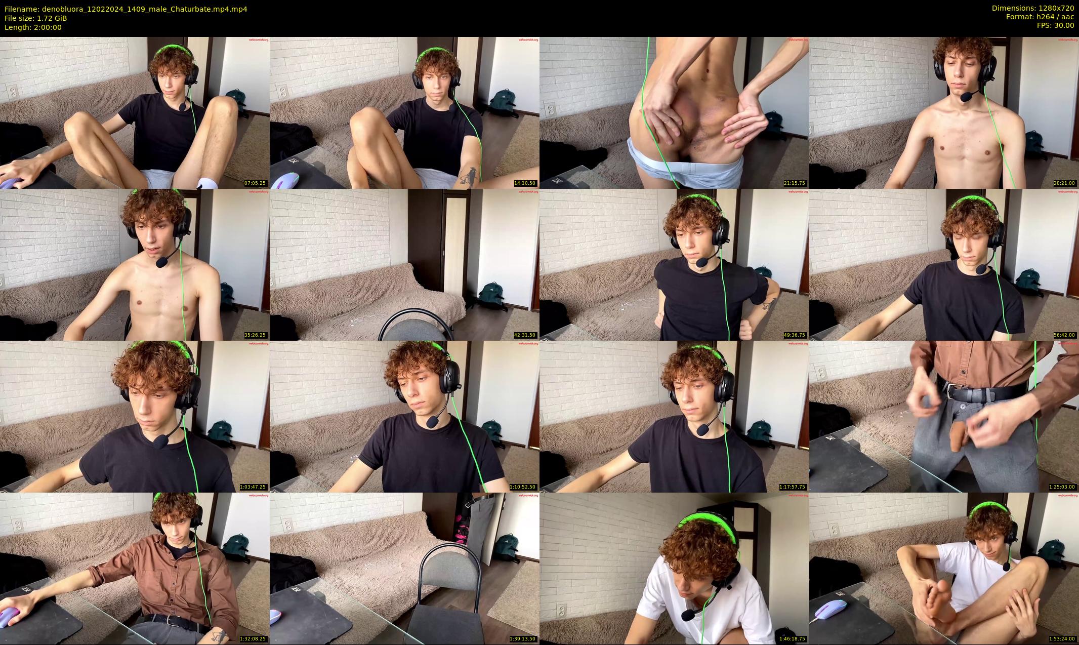 denobluora — 120 minute Chaturbate male cam show recording, 720p, Feb 12, 2024