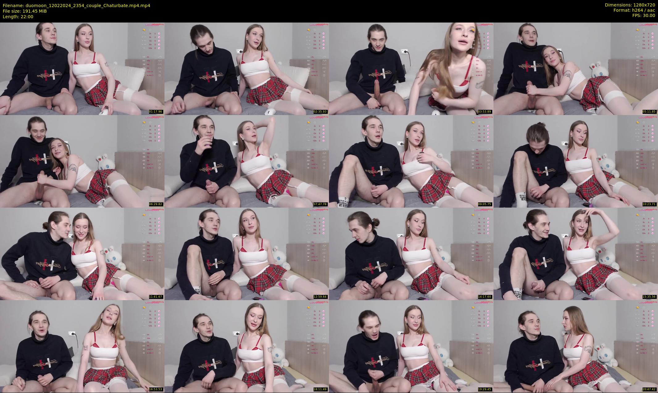 duomoon — 22 minute Chaturbate couple cam show recording, 720p, Feb 12, 2024