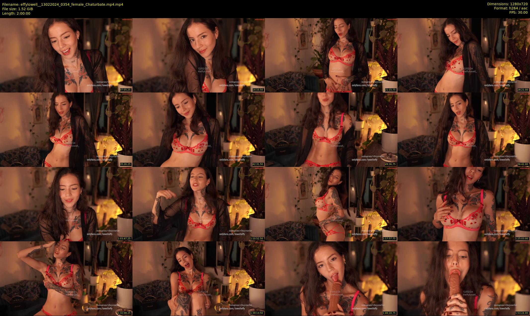 effylowell_ — 120 minute Chaturbate female cam show recording, 720p, Feb 13, 2024
