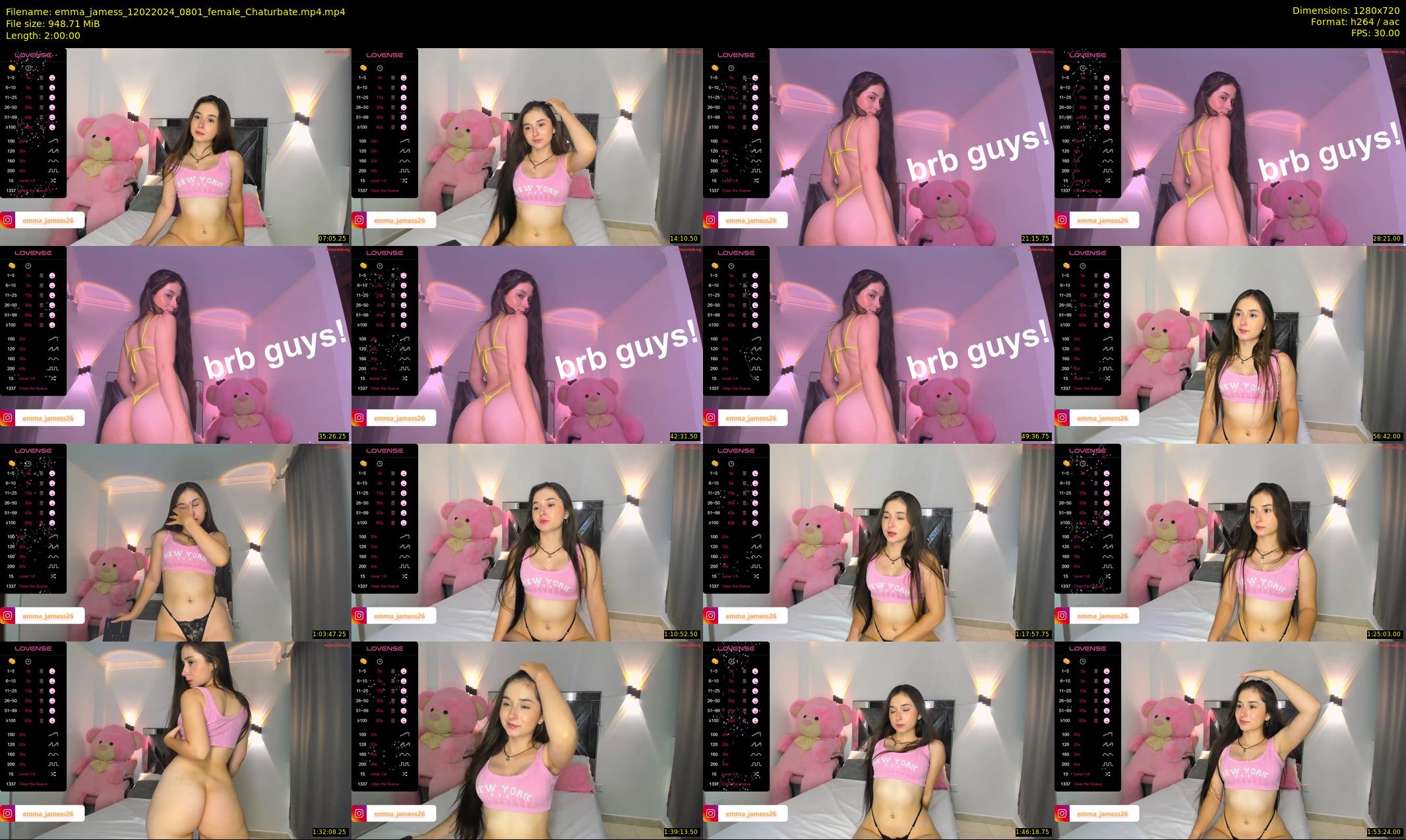 emma_jamess — 120 minute Chaturbate female cam show recording, 720p, Feb 12, 2024