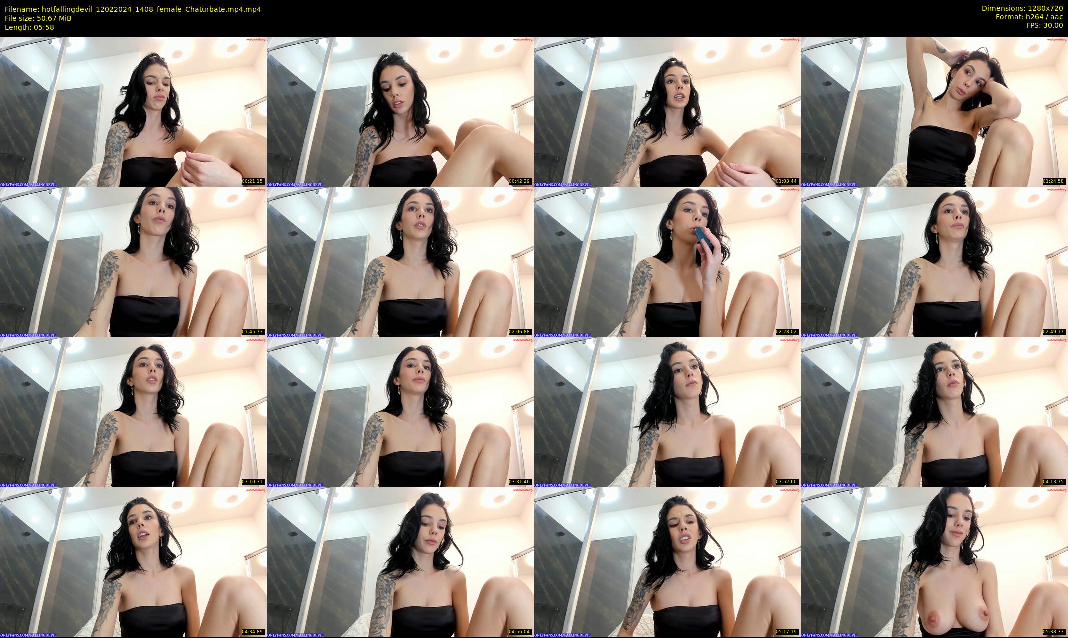 hotfallingdevil — 6 minute Chaturbate female cam show recording, 720p, Feb 12, 2024