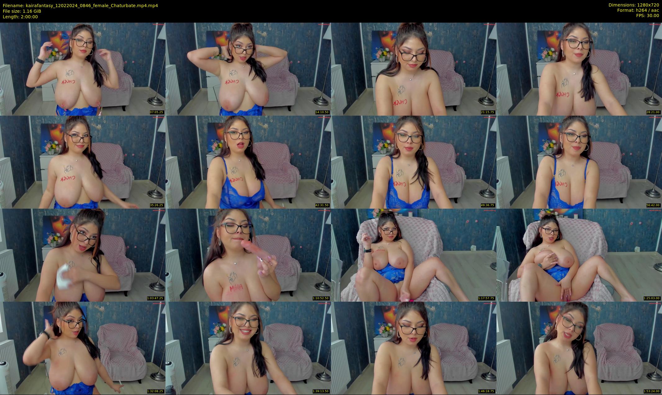 kairafantasy — 120 minute Chaturbate female cam show recording, 720p, Feb 12, 2024