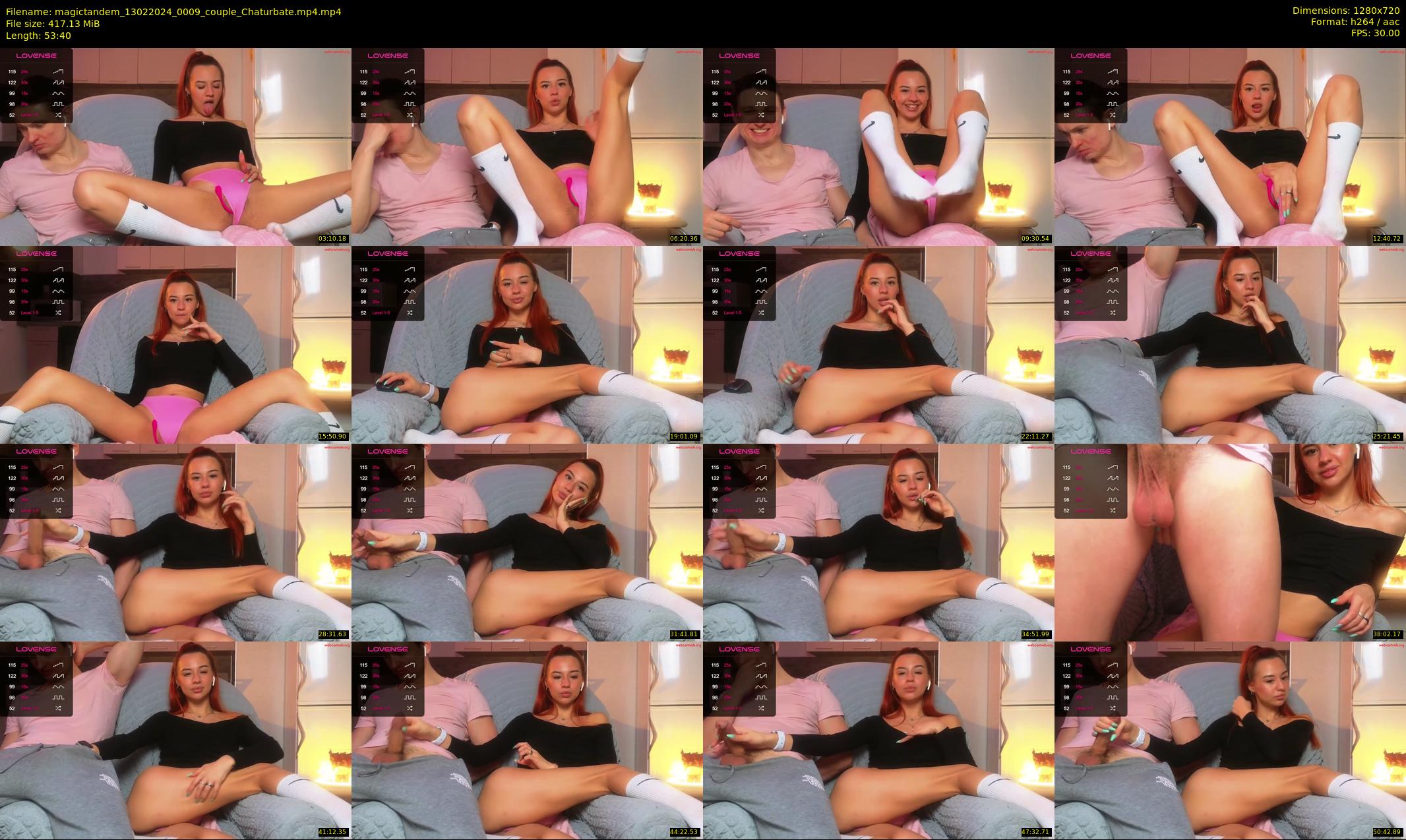 magictandem — 54 minute Chaturbate couple cam show recording, 720p, Feb 13, 2024