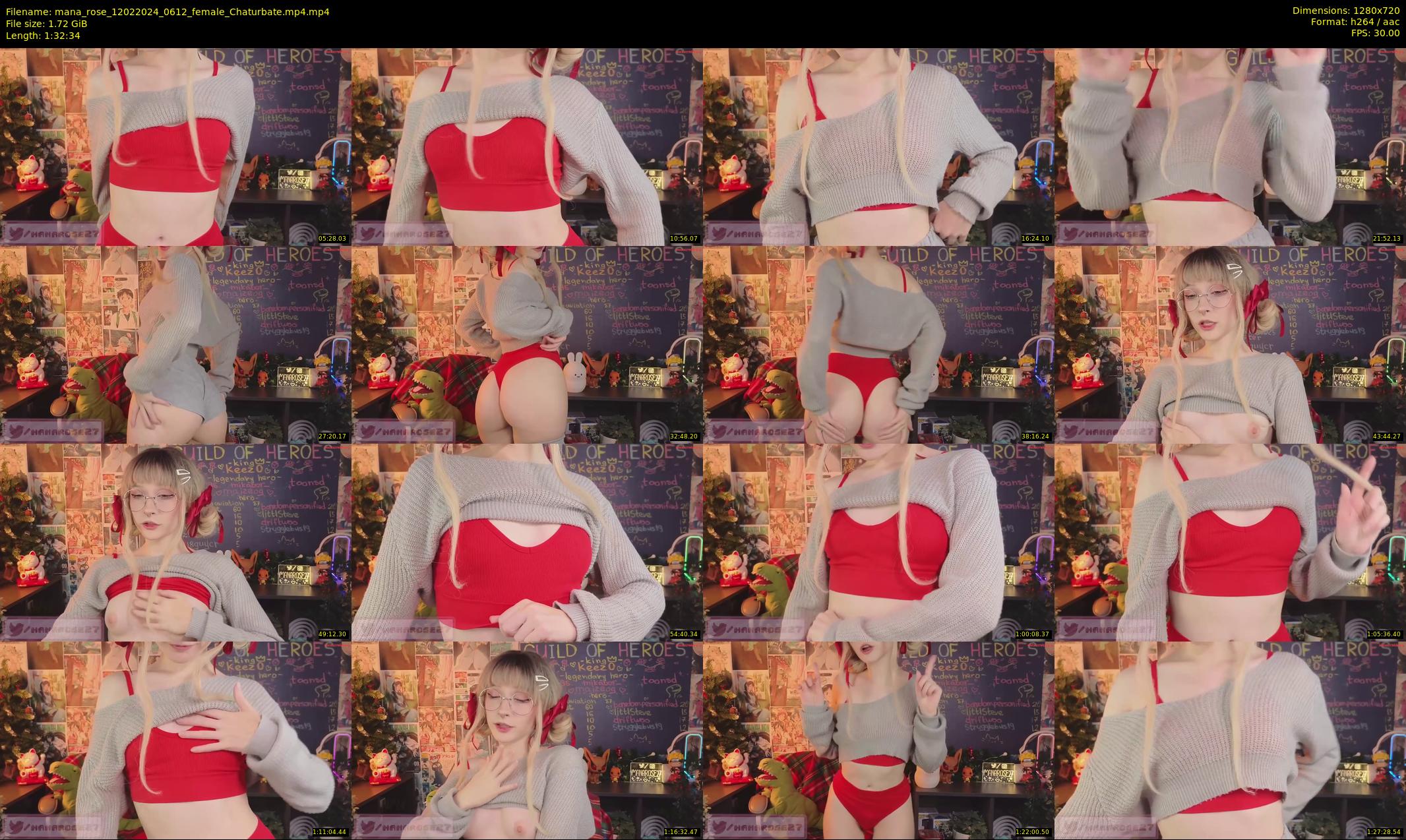 mana_rose — 93 minute Chaturbate female cam show recording, 720p, Feb 12, 2024